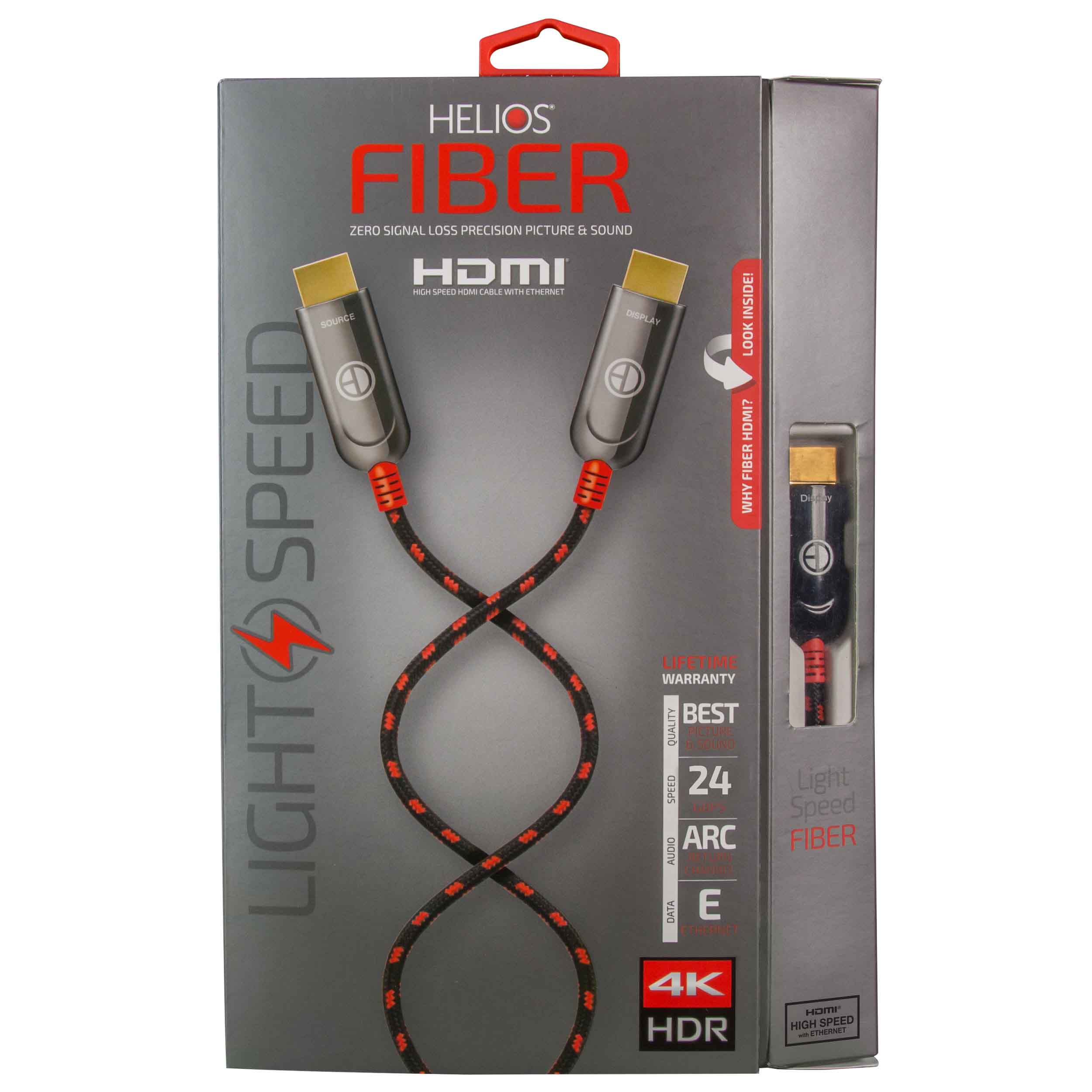 Helios Active Fiber Light Speed HDMI(R) Cable With Ethernet, 4K, 24 Gbps, ARC/eARC