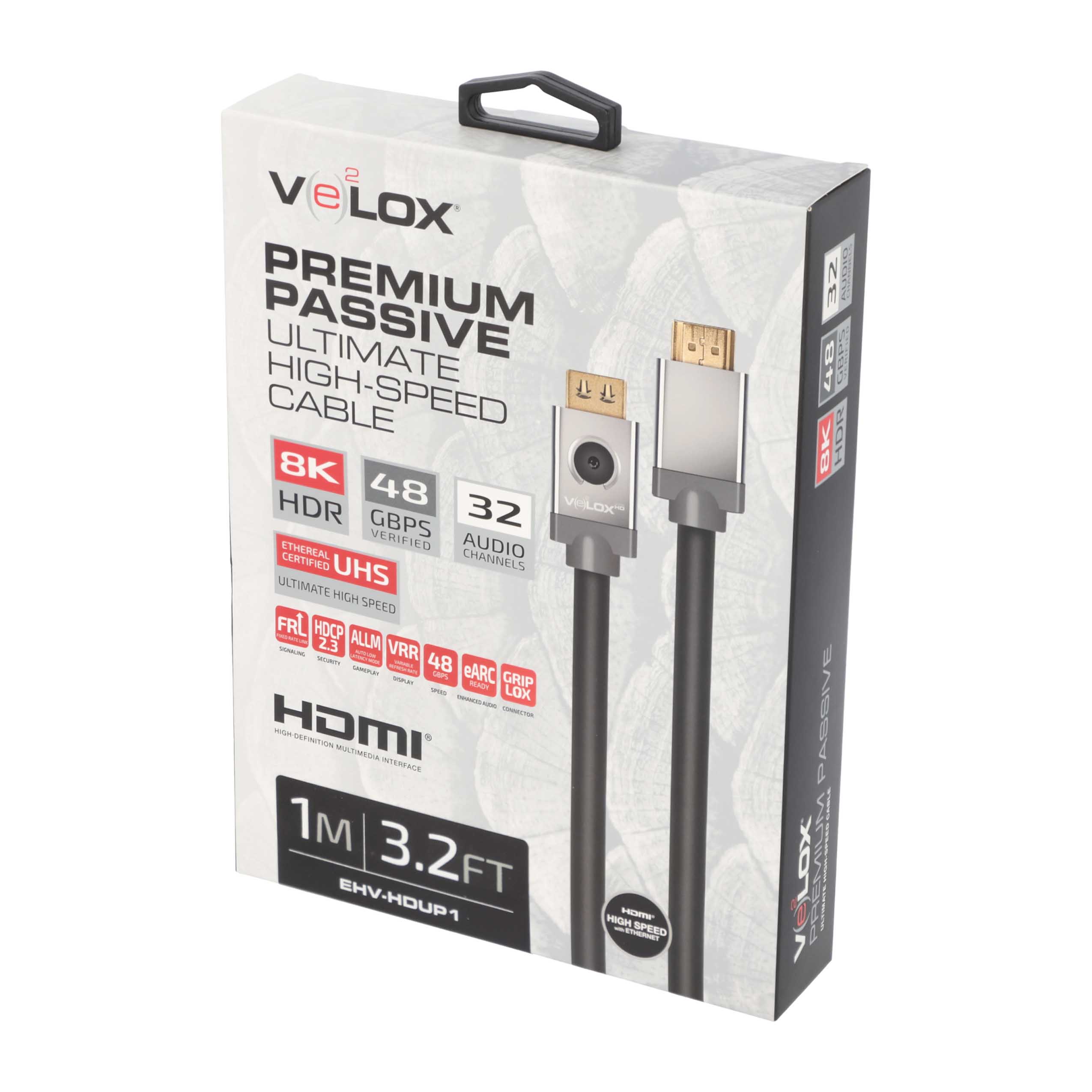 1M VELOX PASSIVE HDMI ULTIMATE HIGH SPEED CABLE WITH ETHERNET 8K 48GBPS