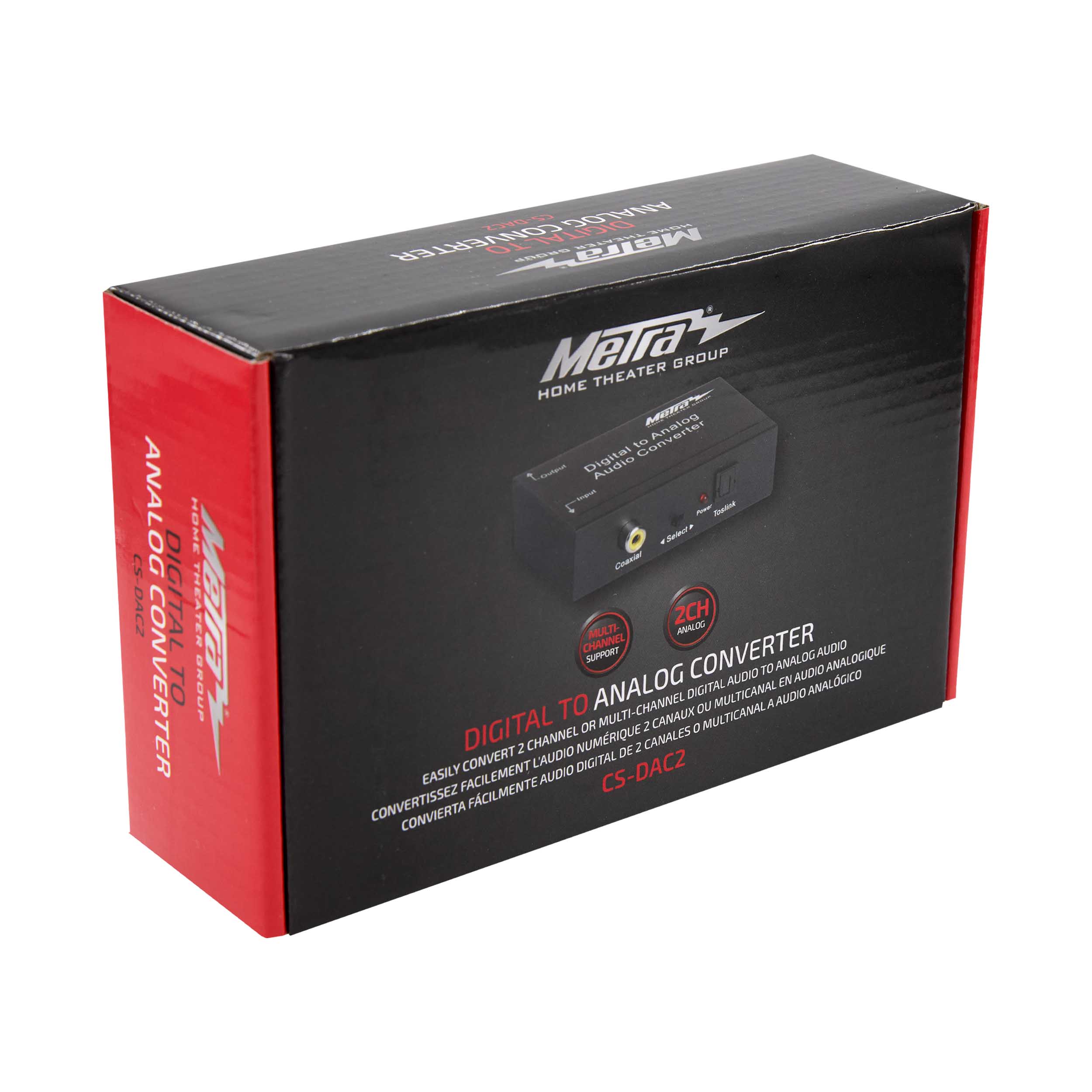 DIGITAL TO ANALOG AUDIO CONVERTER, MULTI-CHANNEL DOWNMIXING