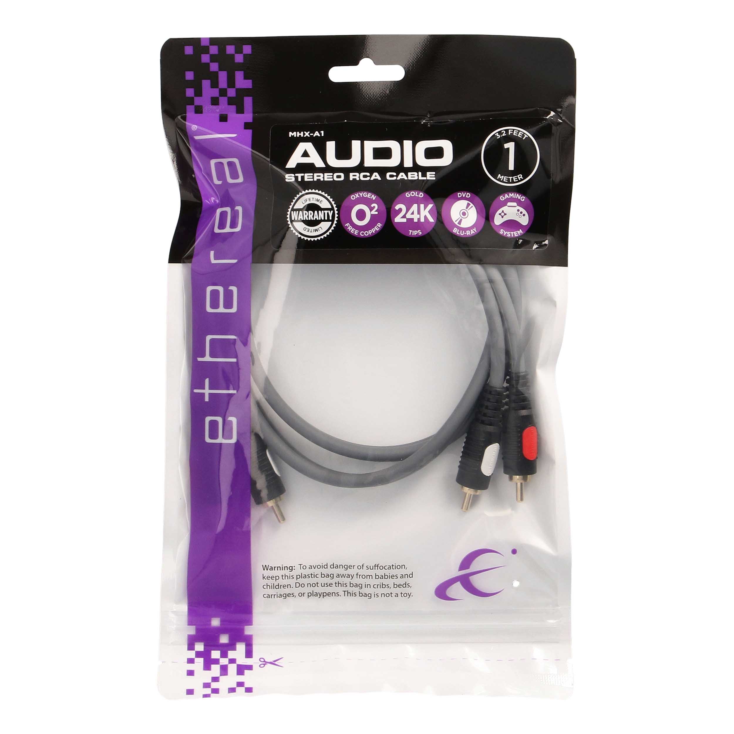 1M AUDIO CABLE-ATTACHED