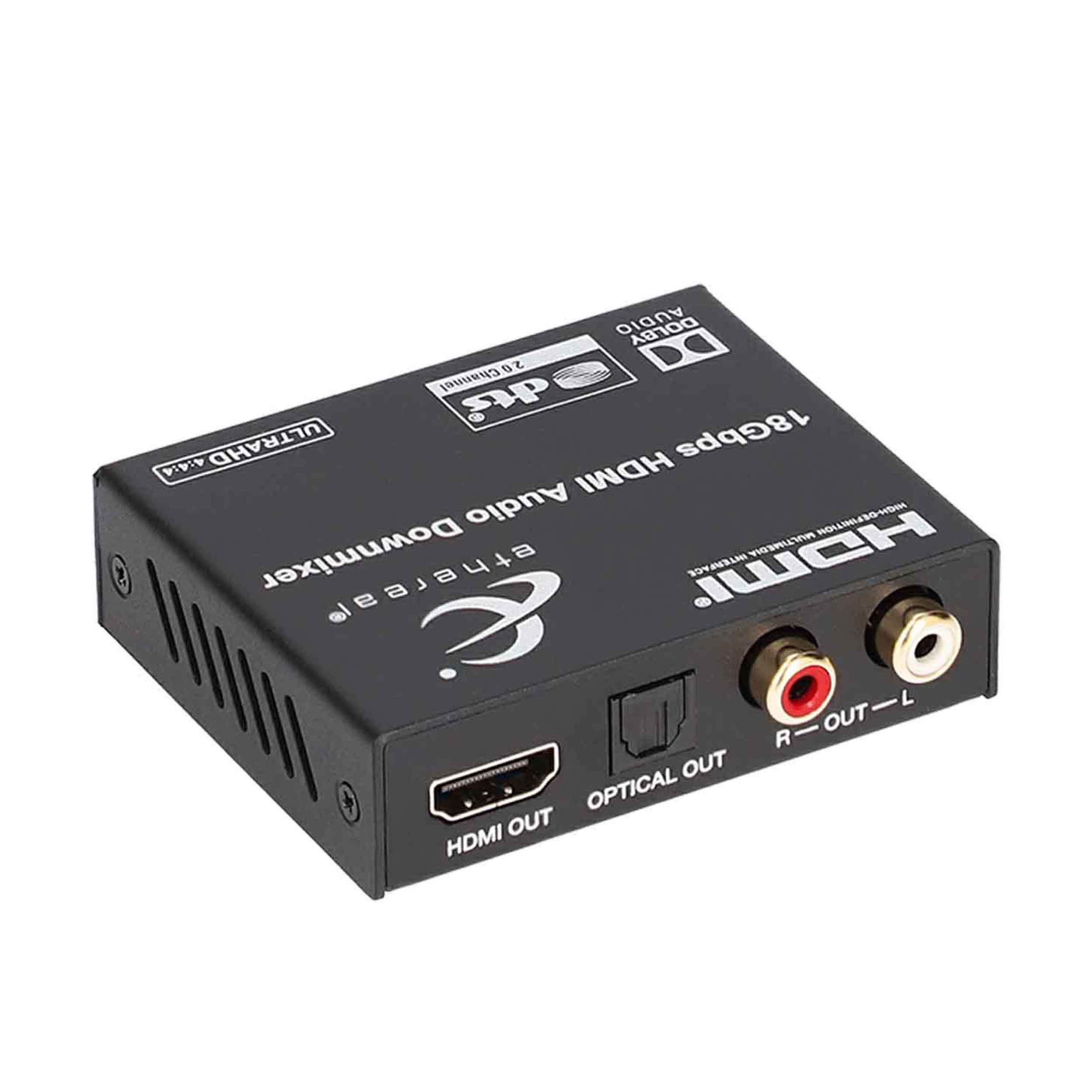HDMI 2.0 AUDIO DE-EMBEDDER, OPTICAL, COAX, ANALOG, WITH DOWNMIXING