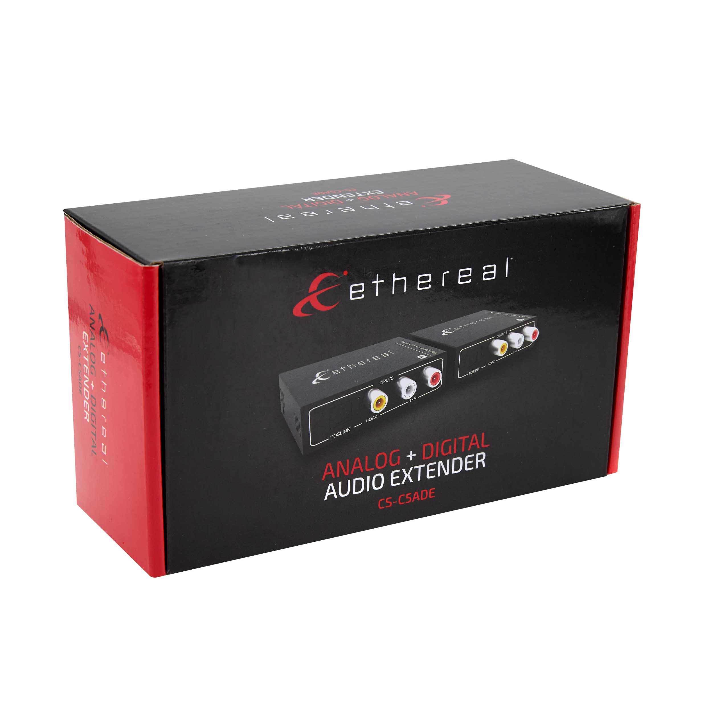 DIGITAL & ANALOG AUDIO EXTENDER, OPTICAL, COAX, RCA, CAT 5/6, 450M