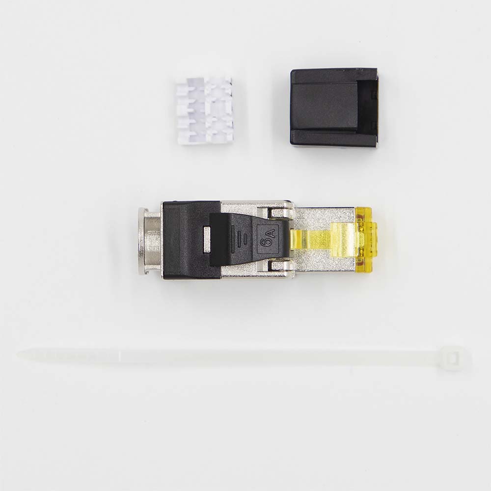 CAT6A TOOL FREE RJ45 FIELD TERMINATION PLUGS, 10GBASET (10 PACK)