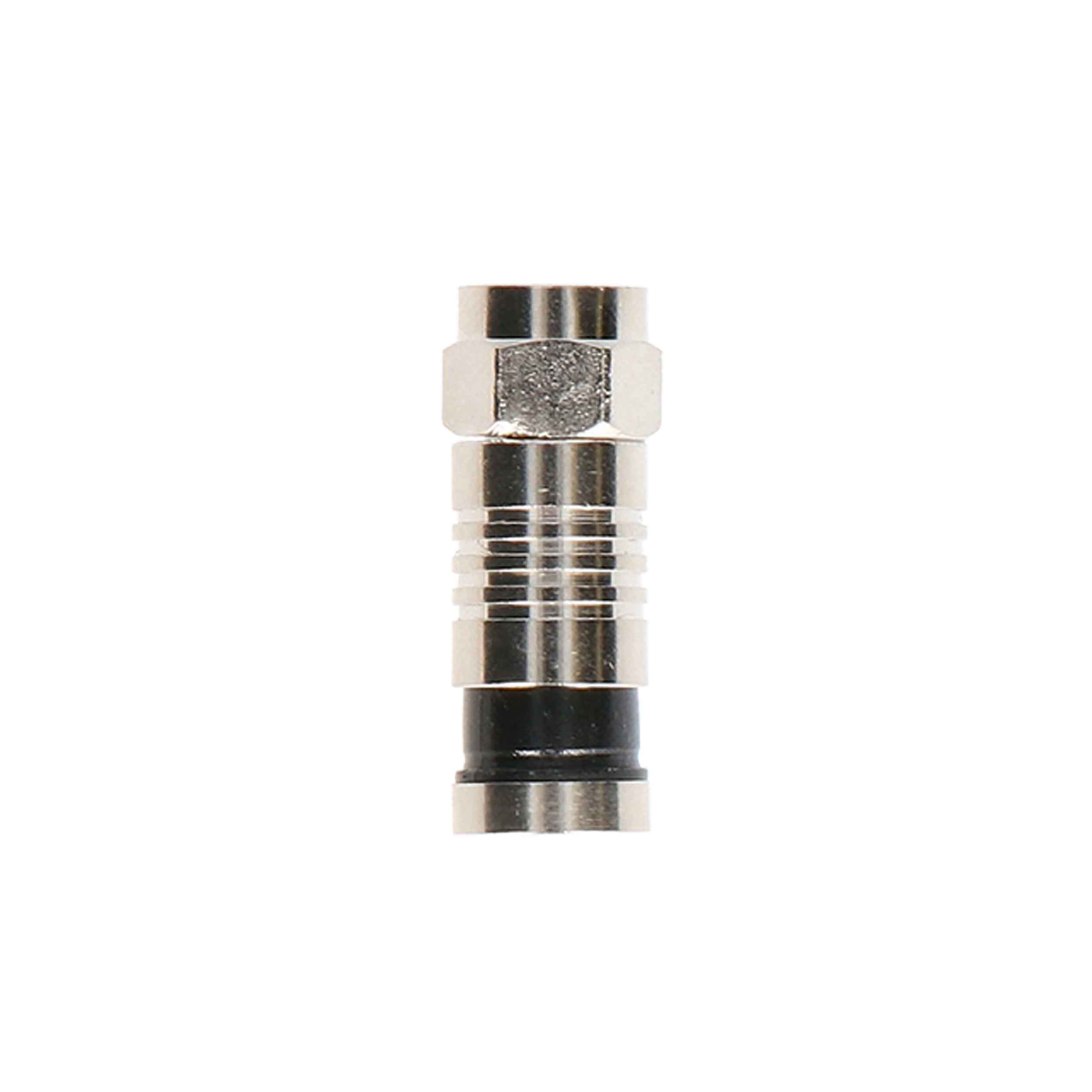 RG6Q F COMPRESSION CONNECTOR ZINC 100 PK