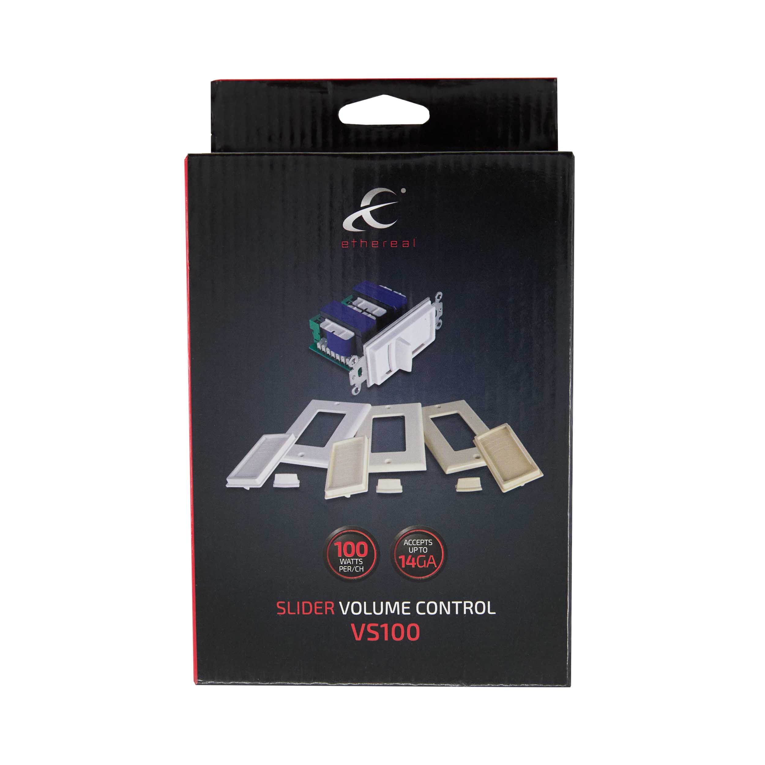 IN-WALL SLIDER VOLUME CONTROL WITH IMPEDANCE ADJUSTMENTS, 100 WATTS