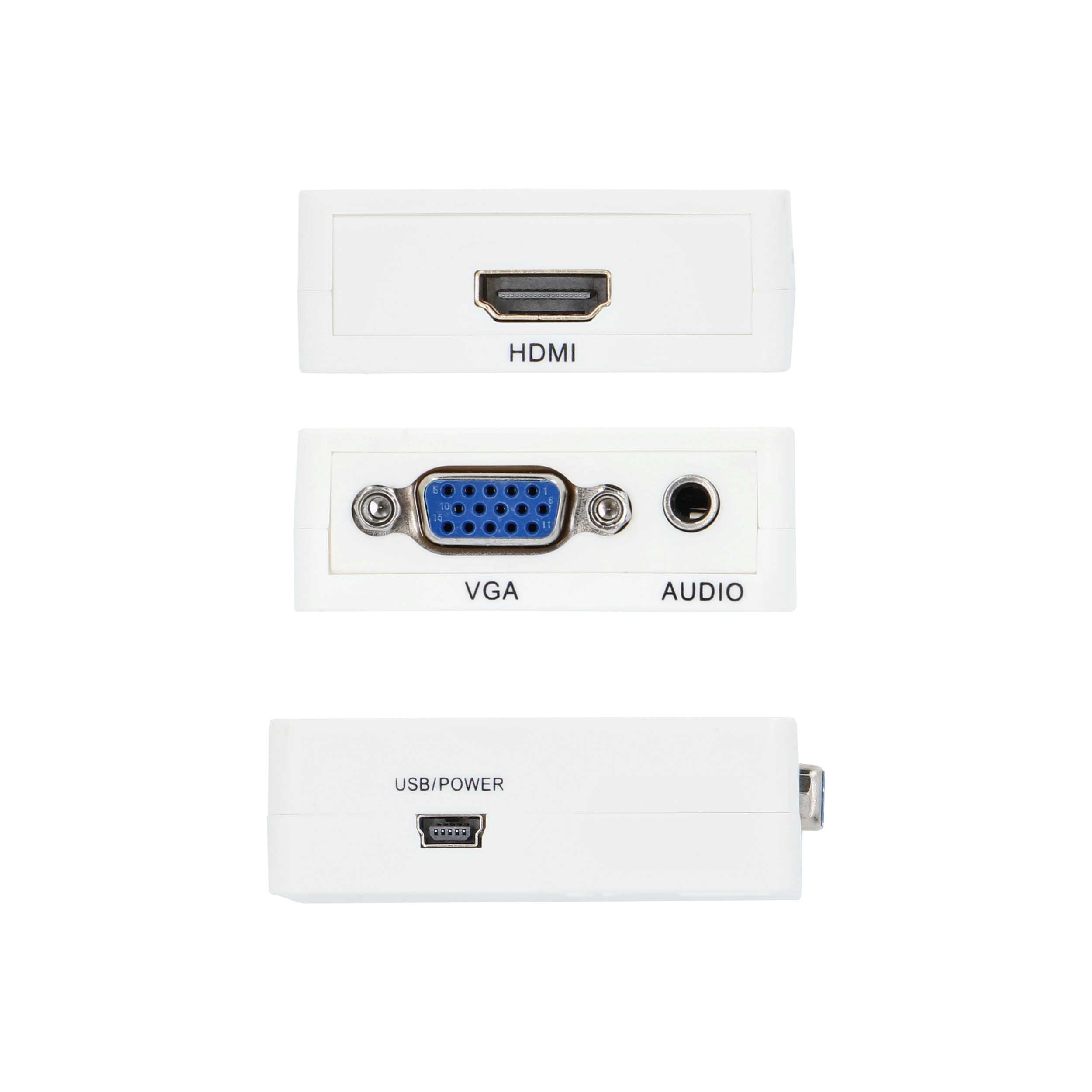 VGA & STEREO AUDIO JACK TO HDMI CONVERTER