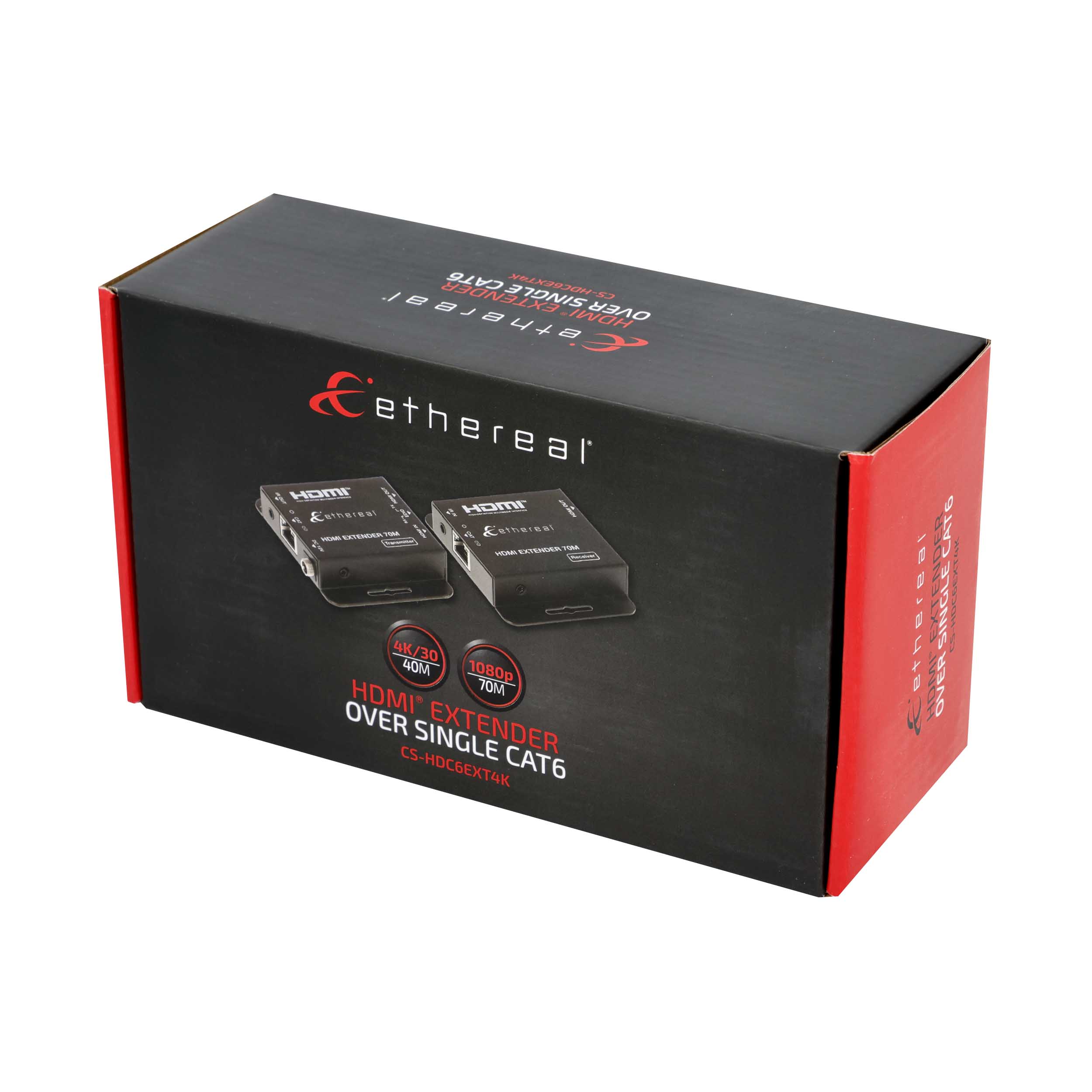 HDMI CAT6 US IR EXTENDER, 4K/30 40M, 1080P 70M