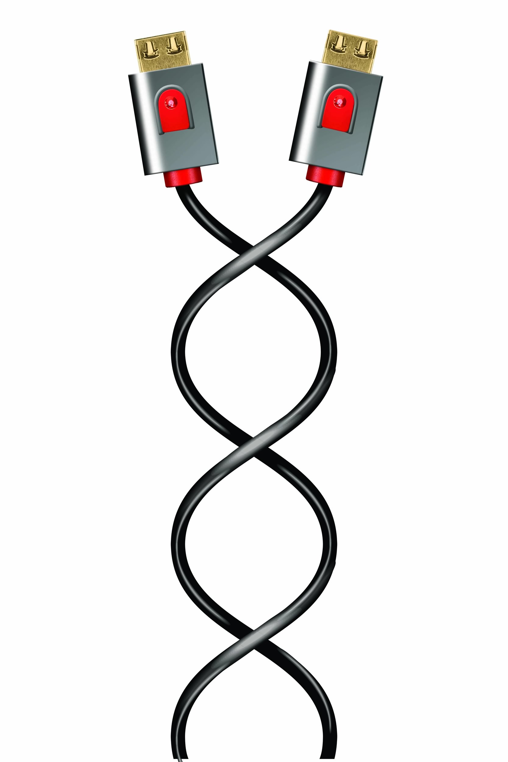 12FT SILVER SERIES HDMI CABLE 18GBPS HIGH SPEED, ARC/EARC, GRIP-LOX CONNECTOR