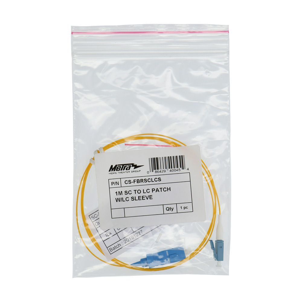 SC TO LC PATCH CABLE WITH LC SLEEVE, 1M (3.28FT)