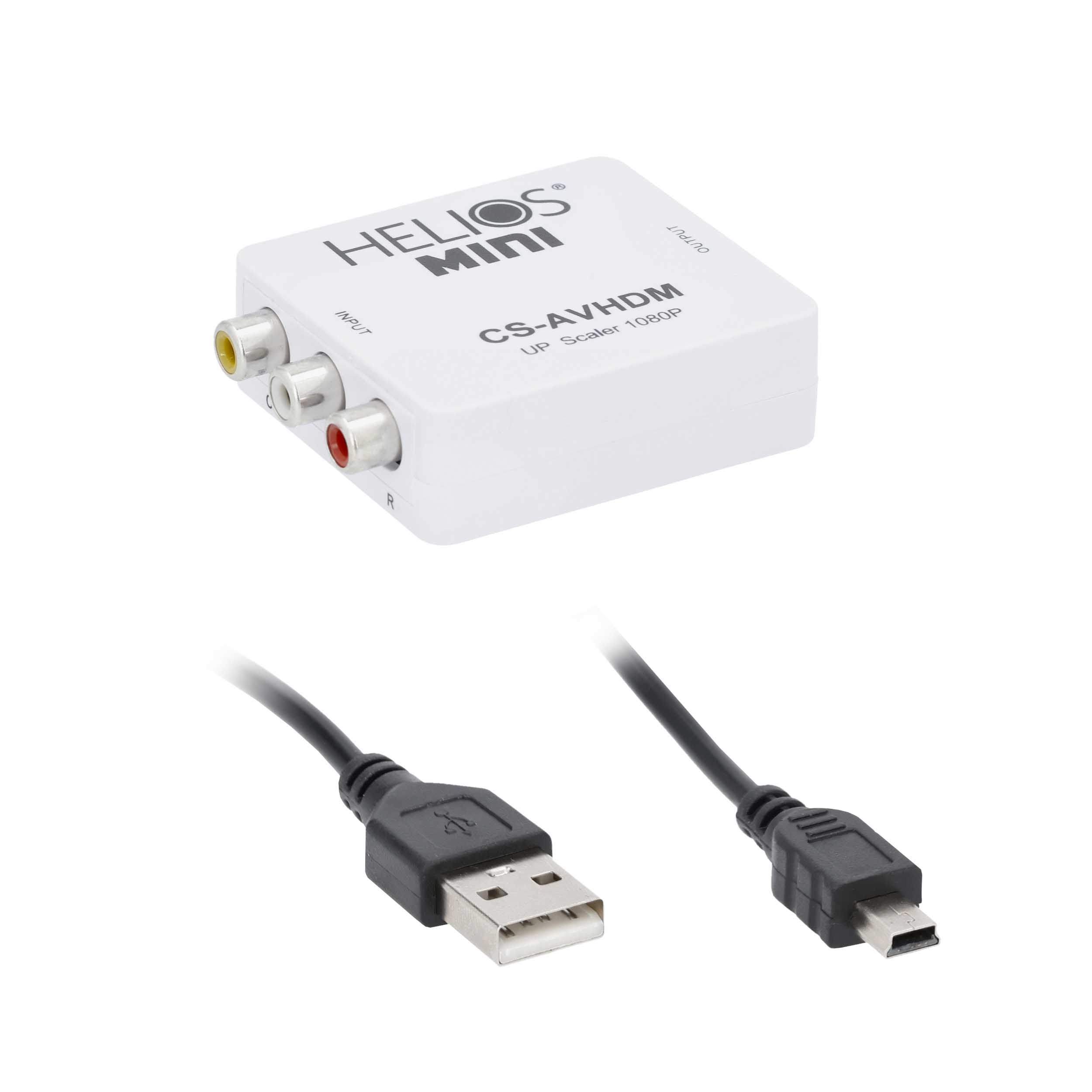 COMPOSITE VIDEO & L/R AUDIO TO HDMI CONVERTER