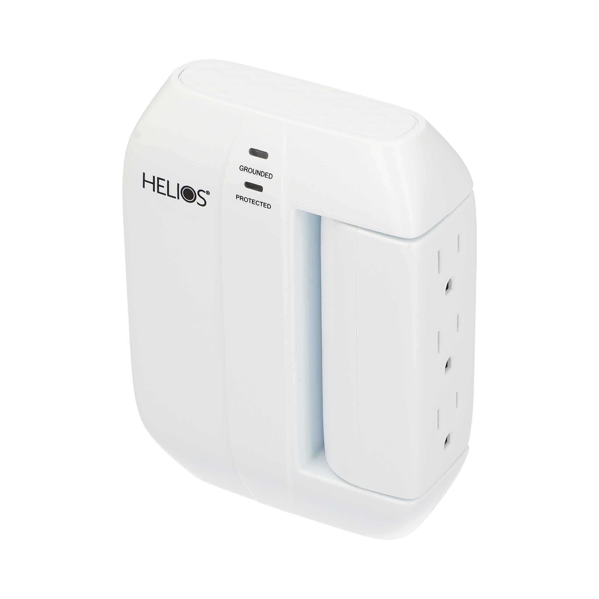 5-OUTLET 450J SURGE PROTECTOR WALL TAP WITH 2 USB 2.1A (WHITE)