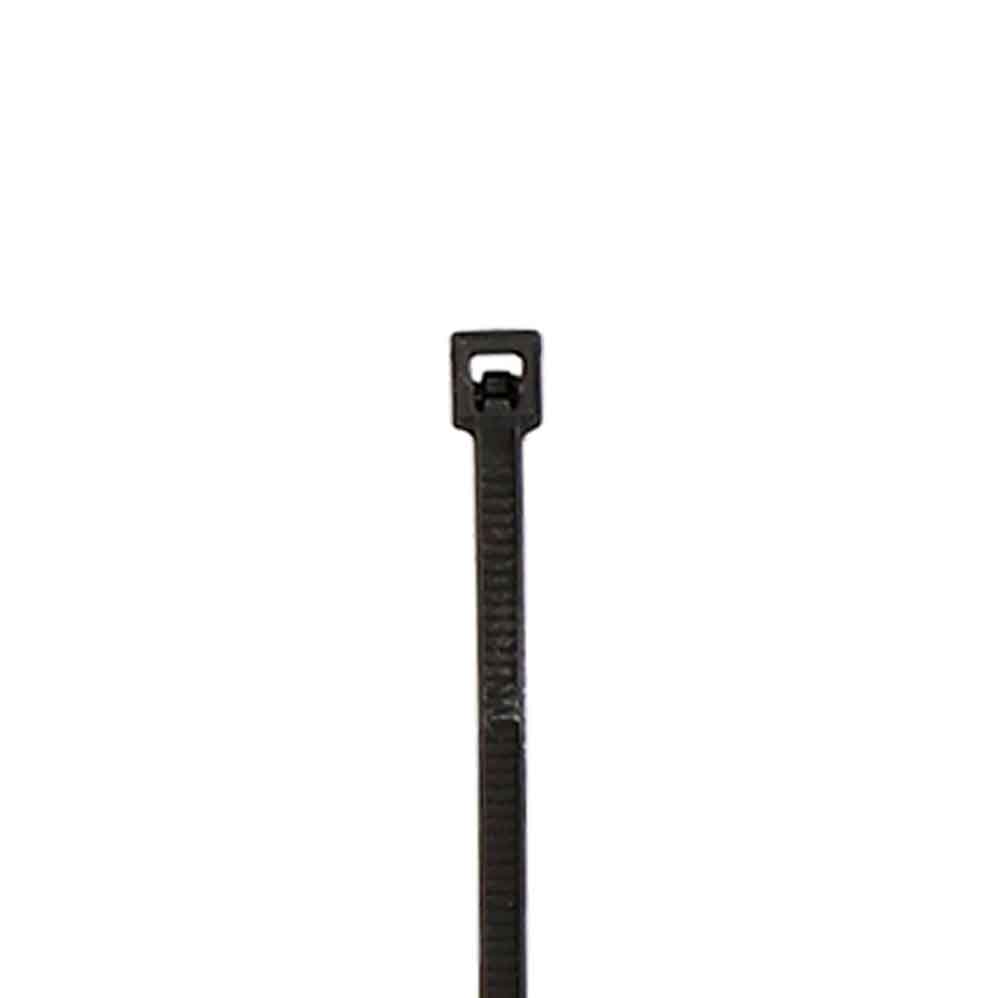 8-INCH THIN CABLE ZIP TIES, BLACK (100 PACK)