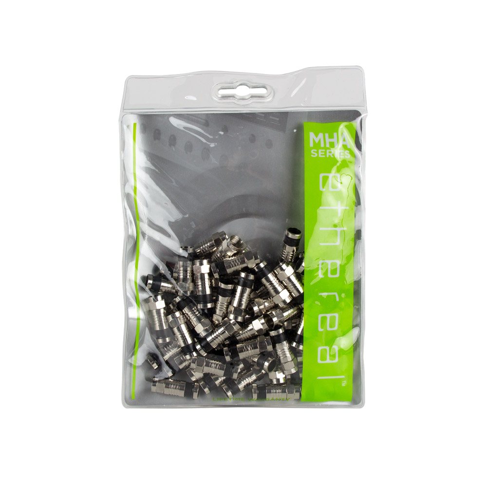 RG6 F COMPRESSION CONNECTORS (50 PACK)