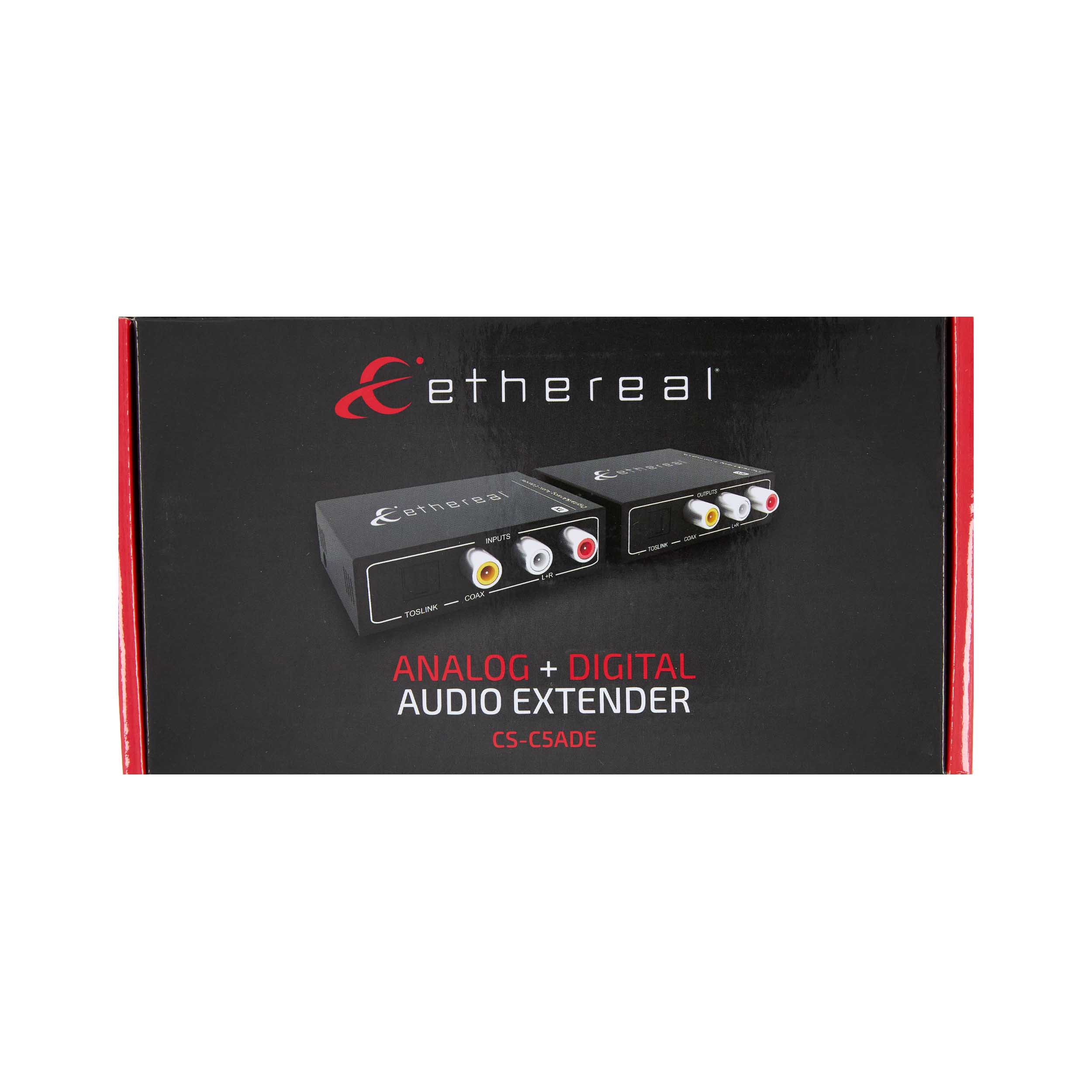 DIGITAL & ANALOG AUDIO EXTENDER, OPTICAL, COAX, RCA, CAT 5/6, 450M