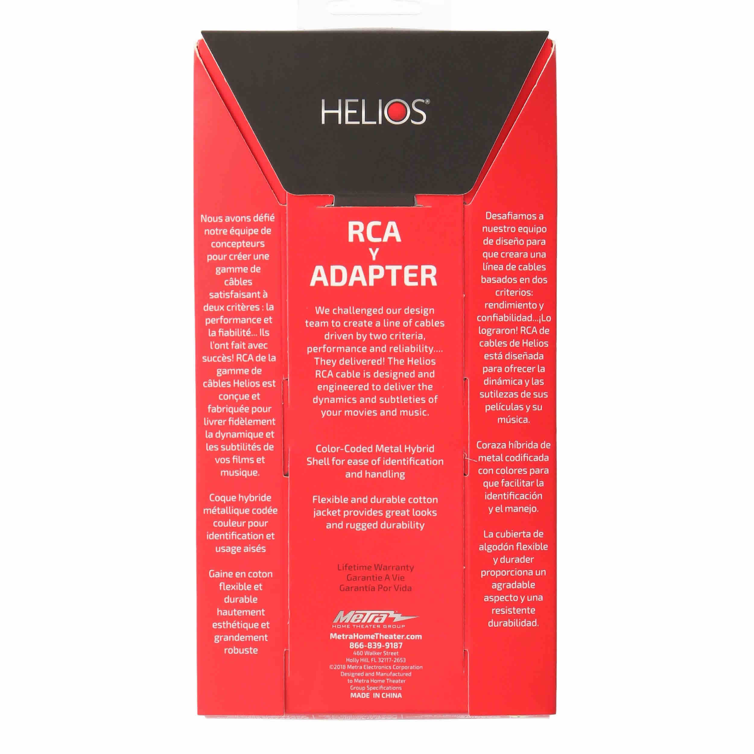 RCA Y CABLE - 1 MALE TO 2 FEMALE