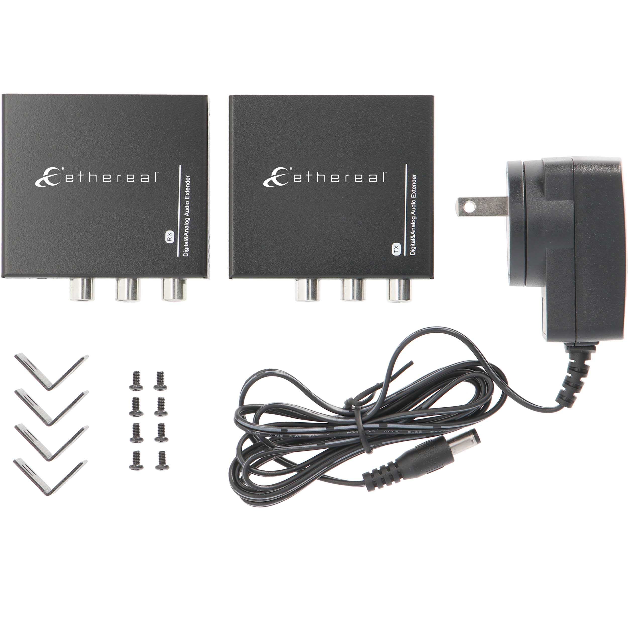 DIGITAL & ANALOG AUDIO EXTENDER, OPTICAL, COAX, RCA, CAT 5/6, 450M