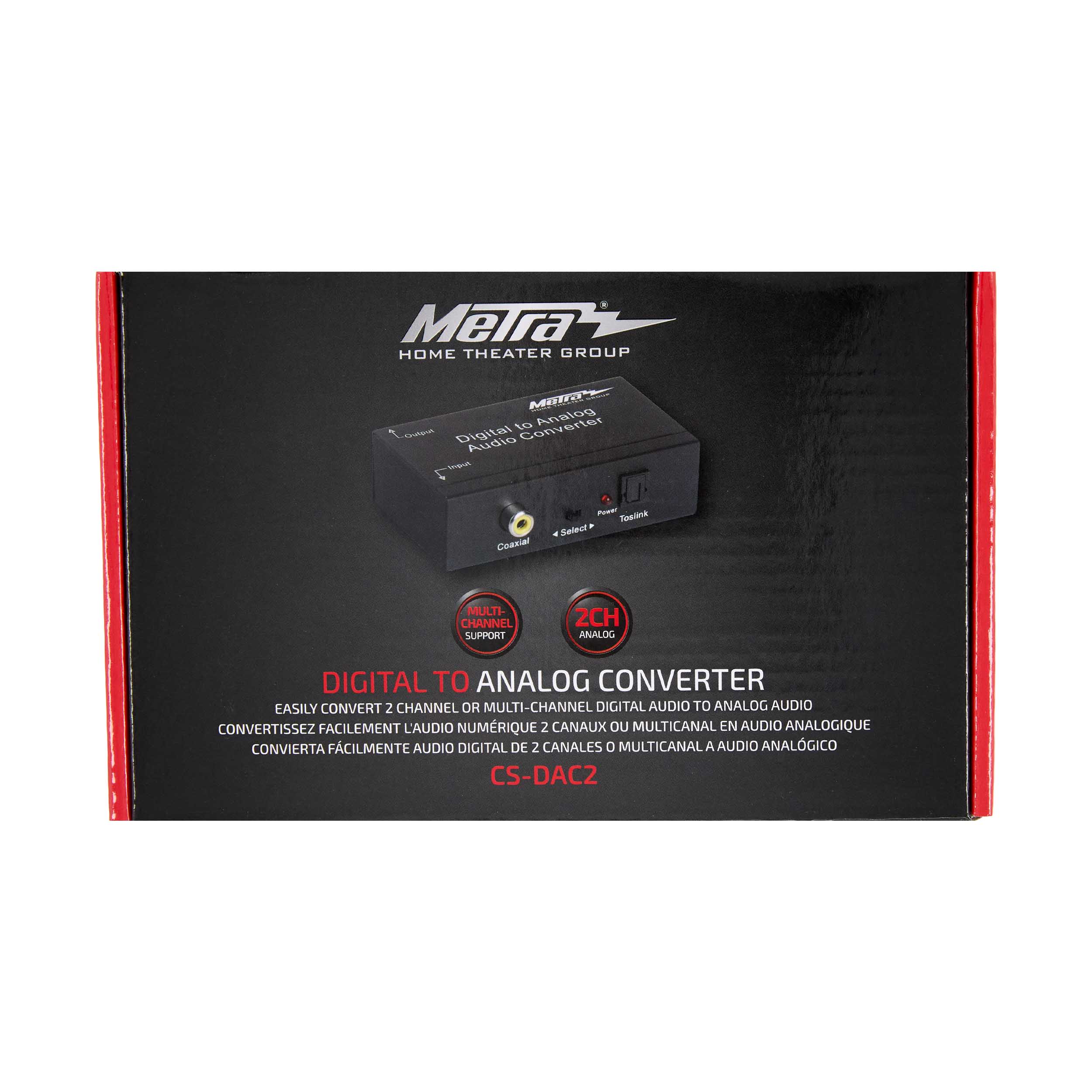 DIGITAL TO ANALOG AUDIO CONVERTER, MULTI-CHANNEL DOWNMIXING