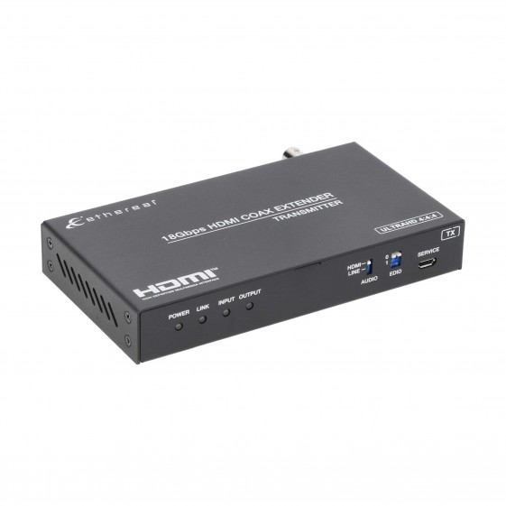 HDMI 2.0 4K US IR EXTENDER OVER COAXIAL 100M