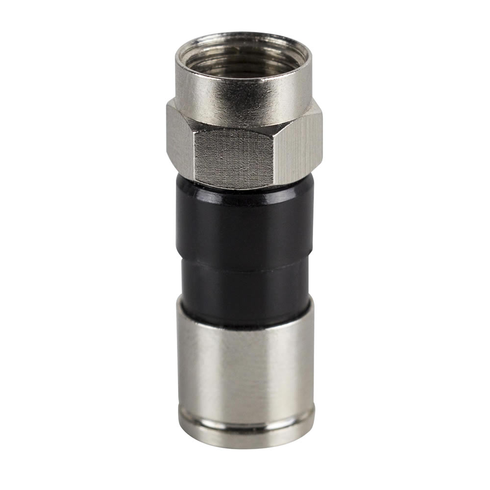 RG6Q F COMPRESSION CONNECTORS (50 PACK)