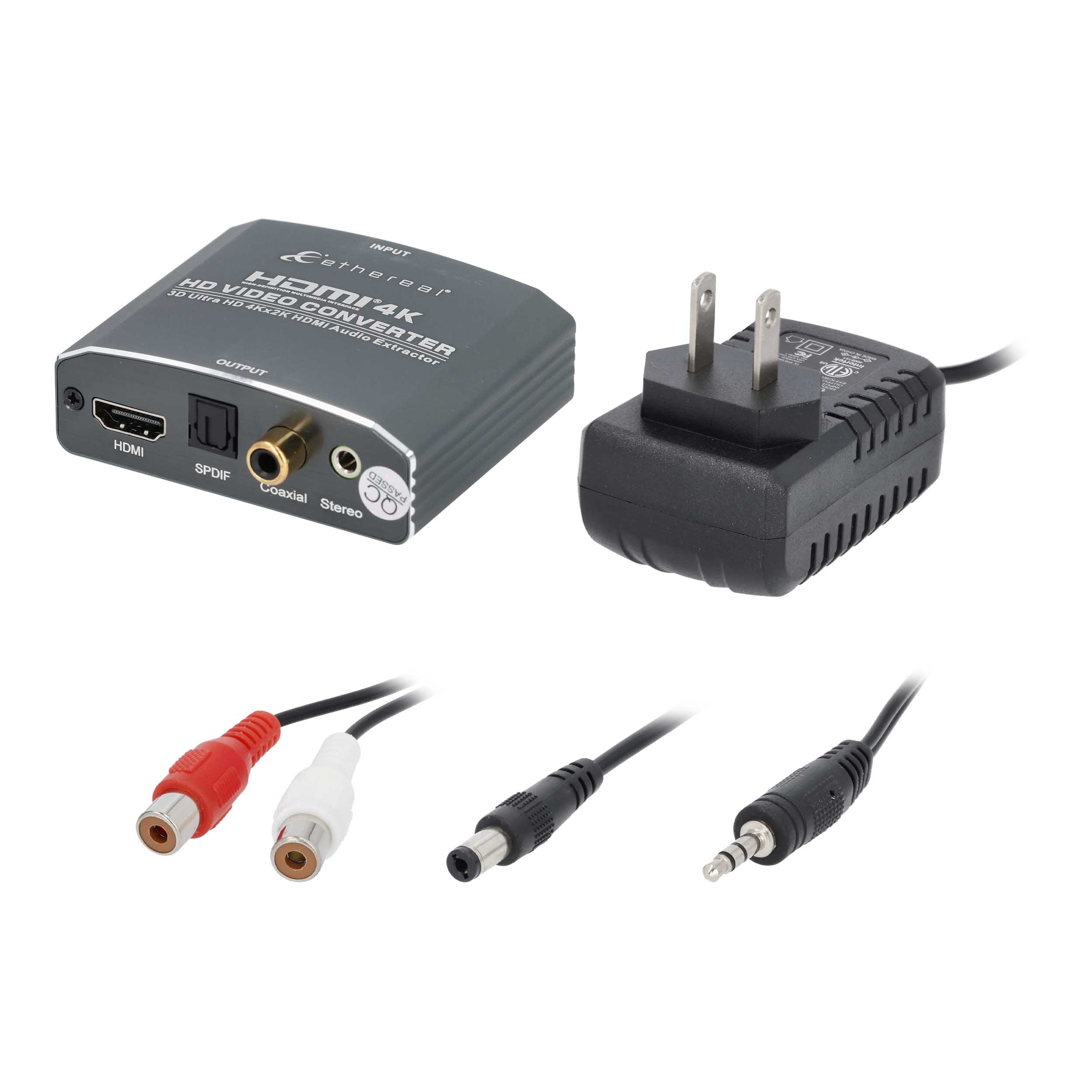 HDMI 1.4 AUDIO DE-EMBEDDER, OPTICAL, COAX, ANALOG (NO DOWNMIXING)