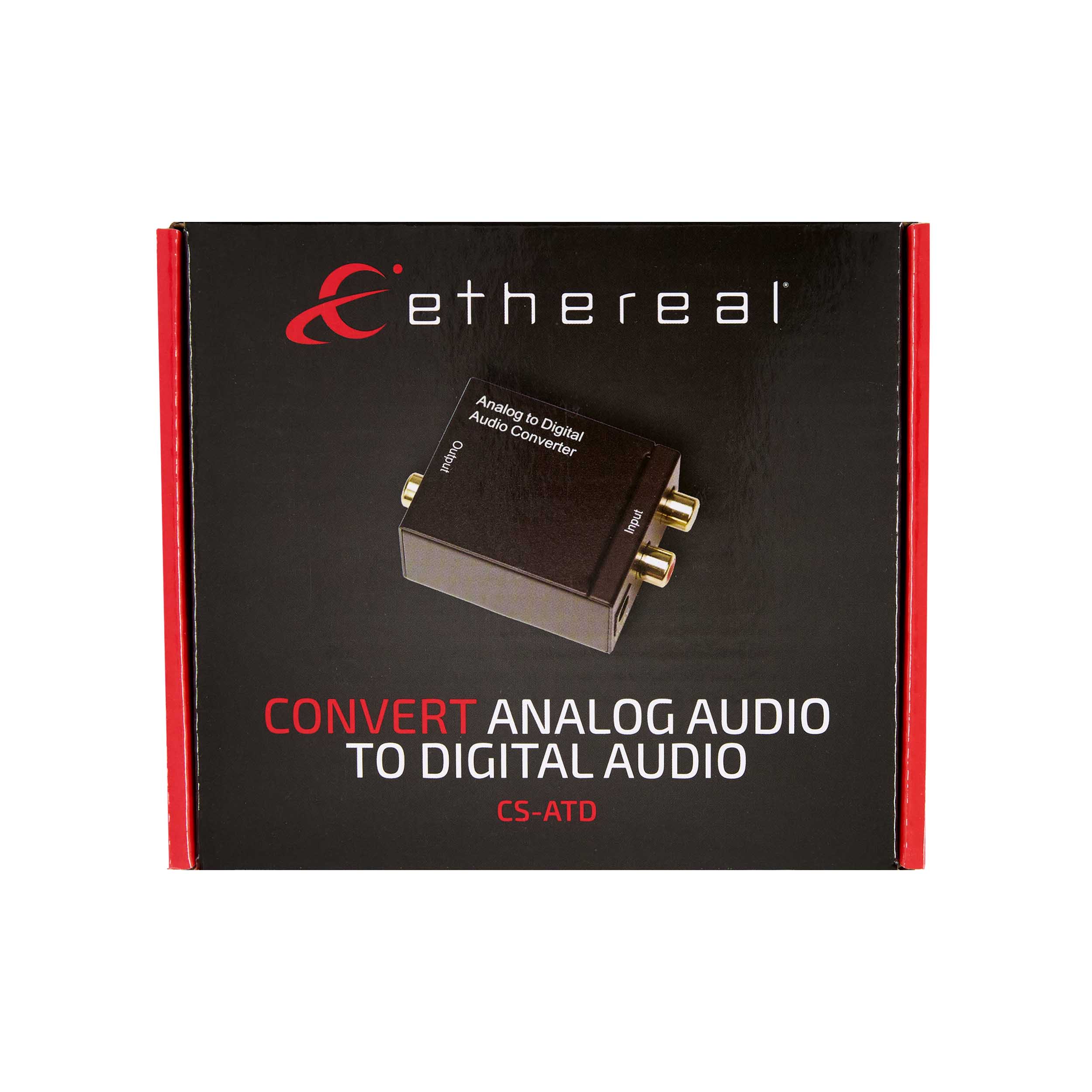 ANALOG TO DIGITAL AUDIO CONVERTER, RCA INPUT, OPTICAL & COAX OUTPUTS