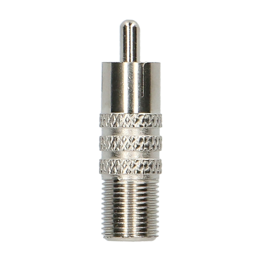 F-TYPE FEMALE TO RCA MALE COAXIAL CABLE ADAPTER (10 PACK)