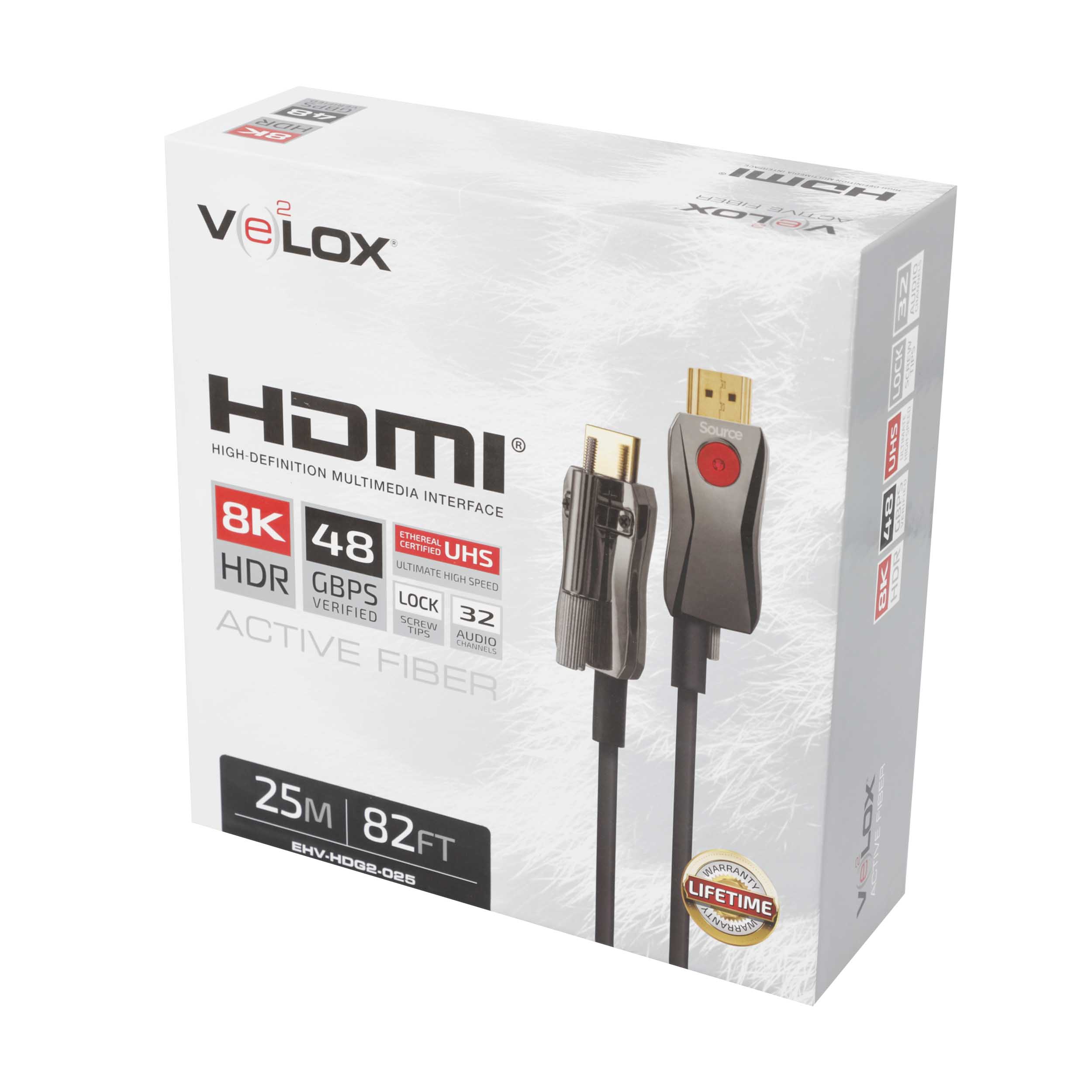 25M AOC HDMI CABLE 48GBPS