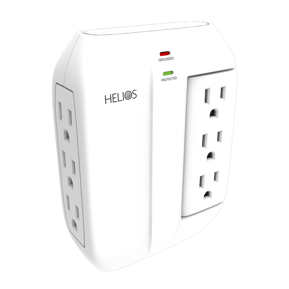 6-OUTLET 450J SURGE PROTECTOR WALL TAP (WHITE)