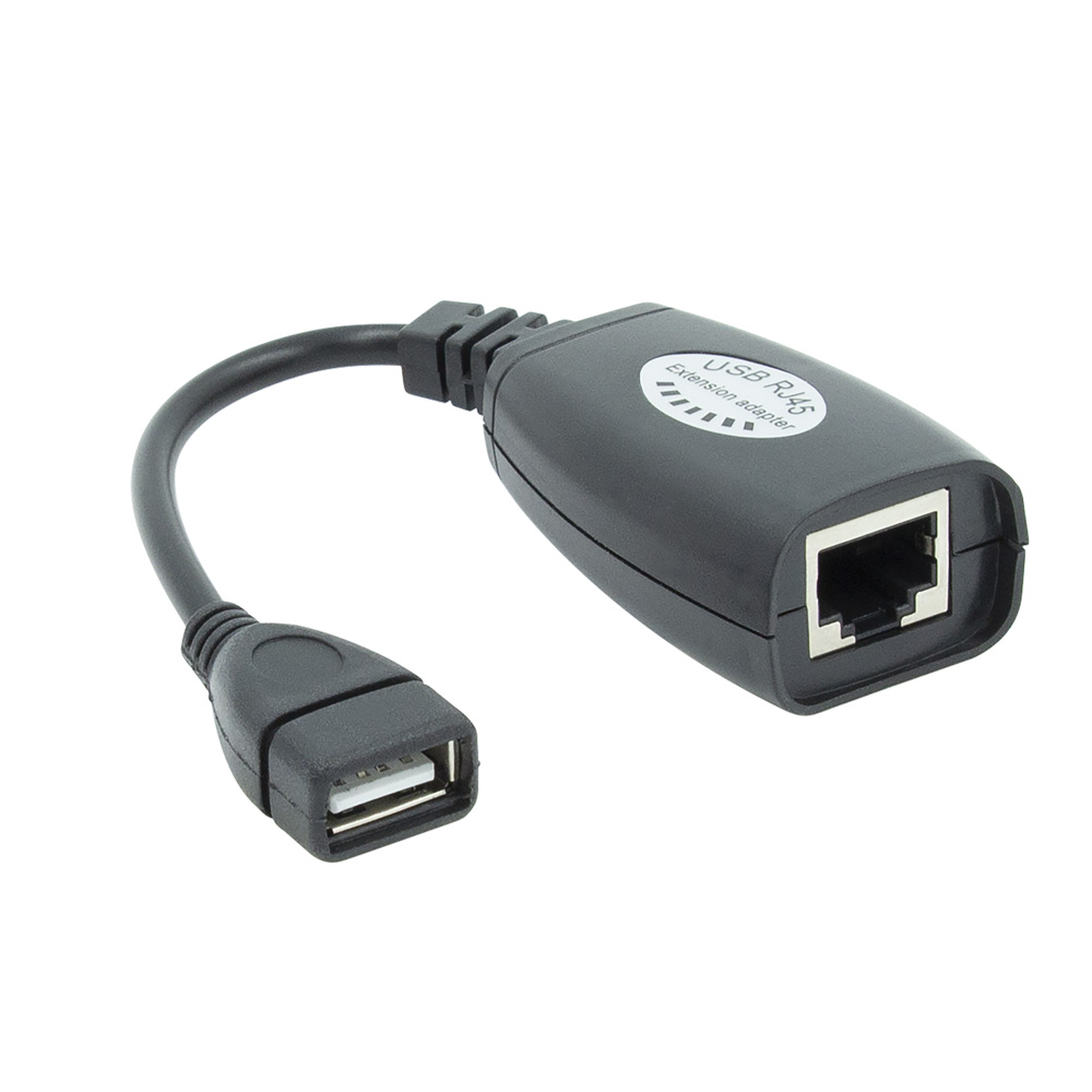 USB 1.1 EXTENDER OVER CAT5, MALE & FEMALE, 150FT (1 PAIR)