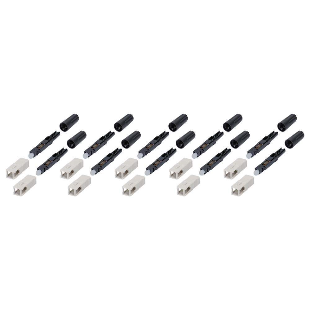 SC 50/125 OM3 CONNECTORS (10 PACK)