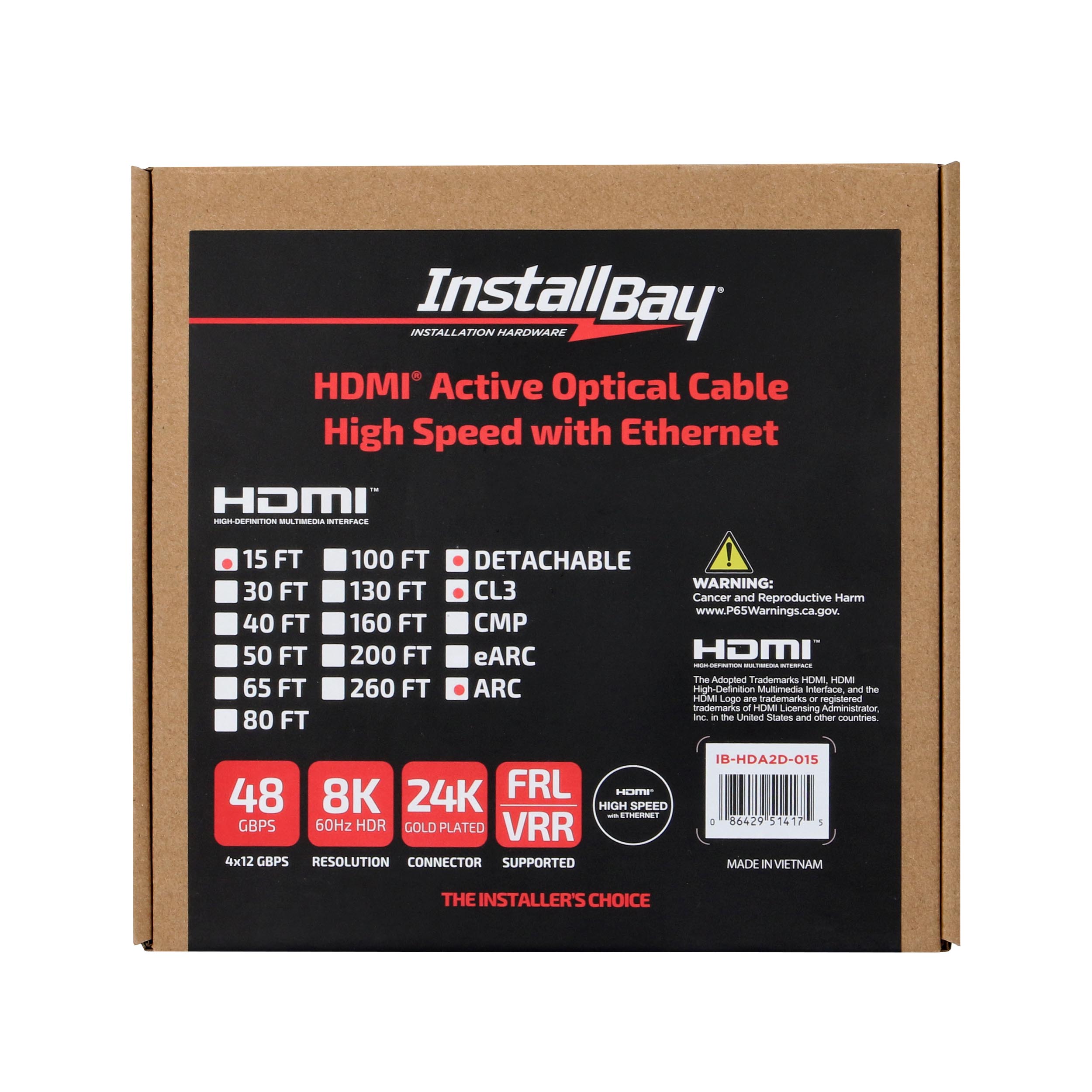 HDMI AOC DET 48G CL3 15FT