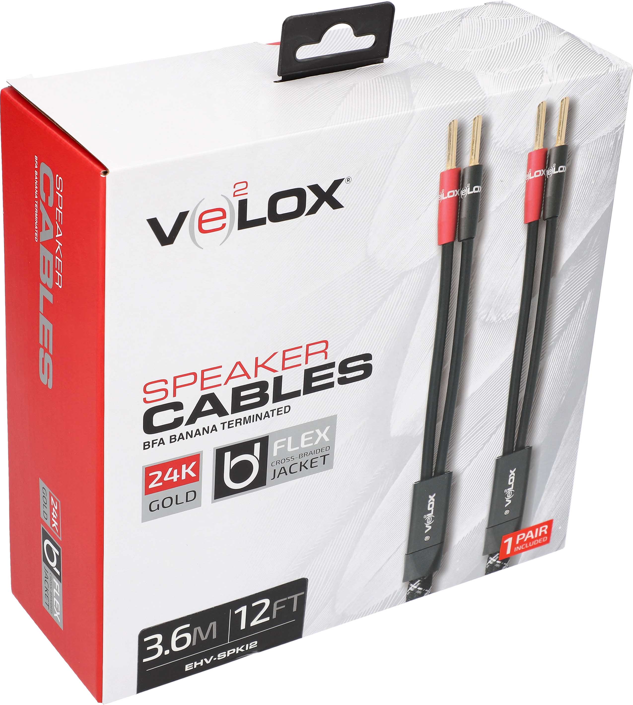 VELOX PREMIUM SPEAKER CABLES12FT
