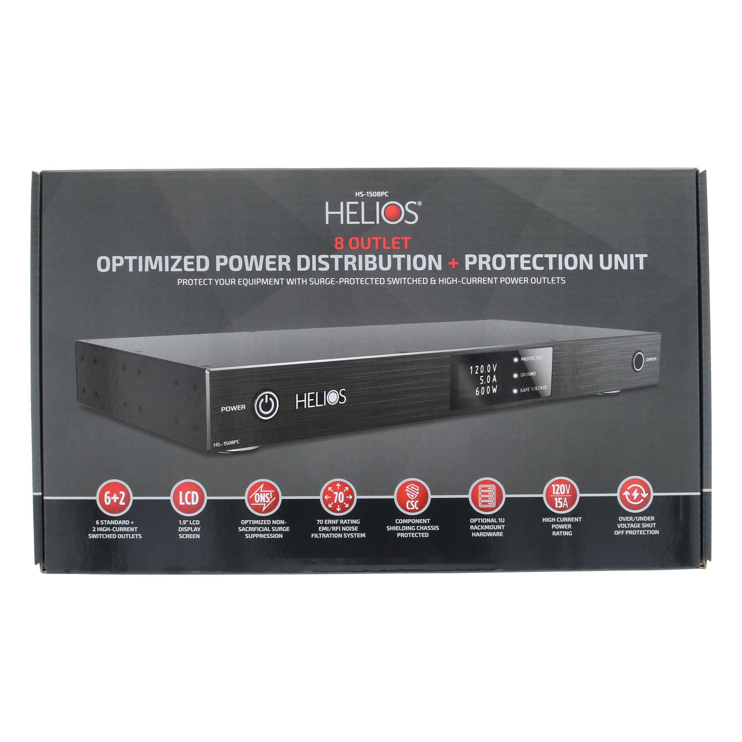 8 OUTLET RACK MOUNTABLE PWR CONDITIONER W/ONS3 NON-SACRIFICIAL SURGE PROTECTION