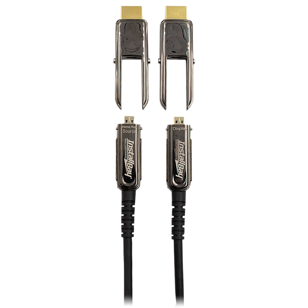 Install Bay Detachable Fiber High Speed HDMI(R) Cable With Ethernet, 4K, 24 Gbps
