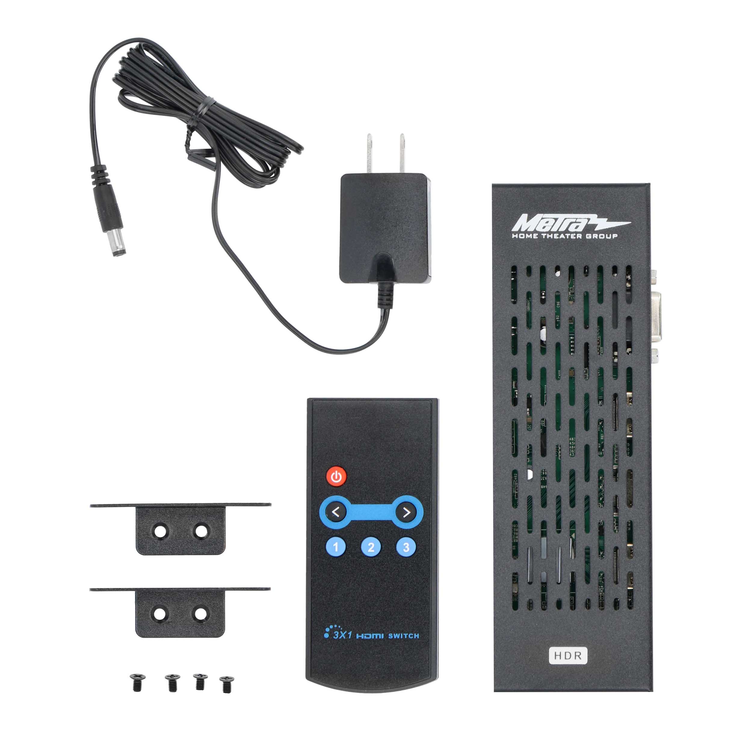 3-INPUT 1-OUTPUT HDMI 2.0 & HDCP 2.2 SWITCH, IR & RS232, 18 GBPS