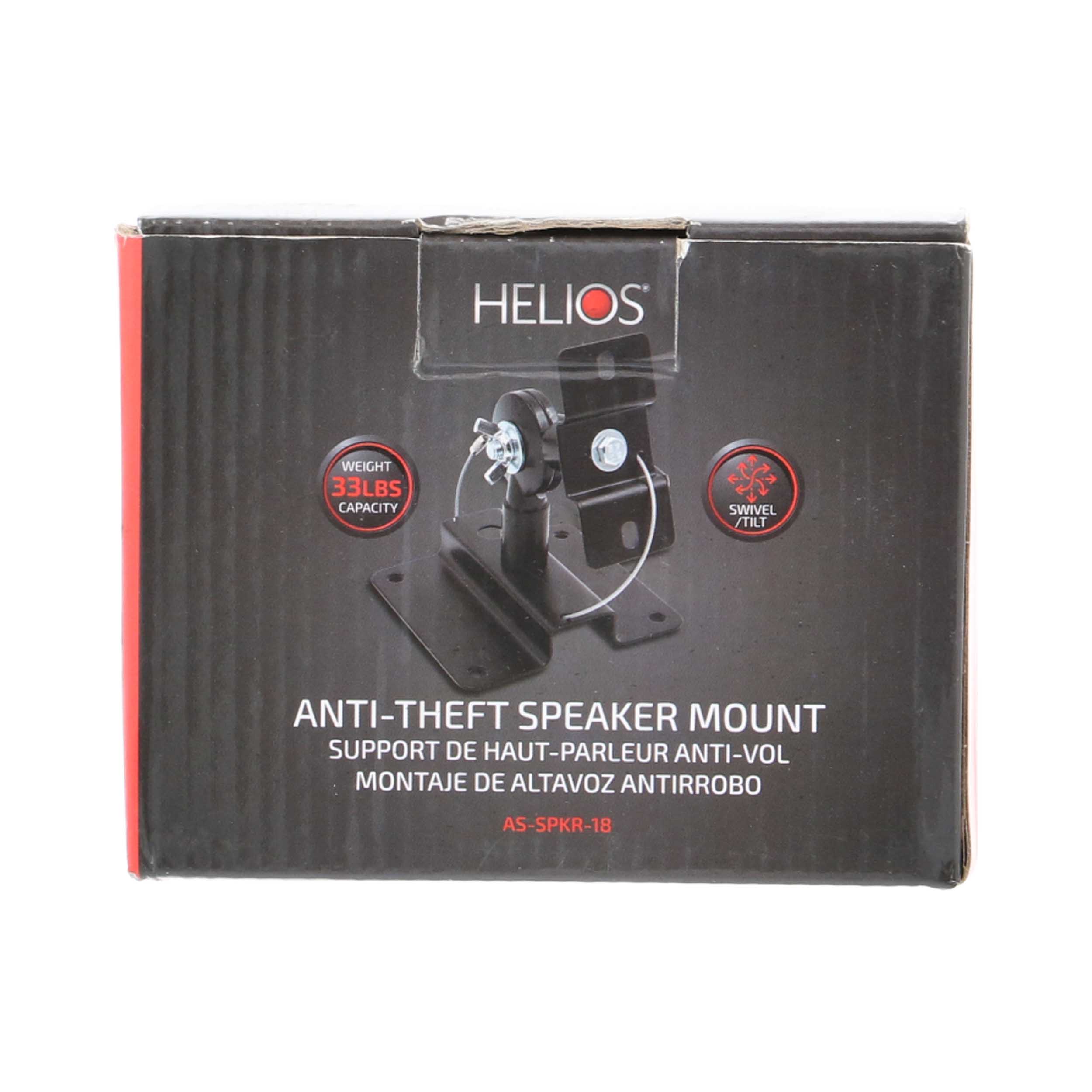 ANTI-THEFT WALL OR CEILING TILTING SWIVEL SPEAKER MOUNTS STEEL HOLDS 32LBS