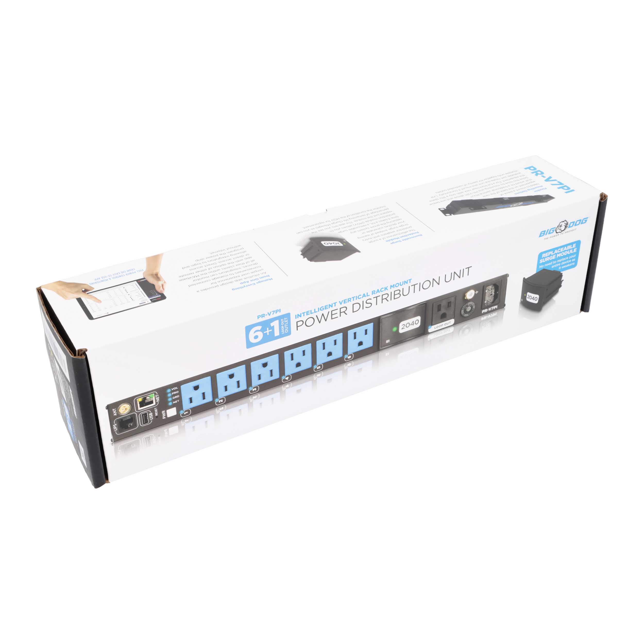 7-OUTLET VERTICAL SMART POWER DISTRIBUTION UNIT WITH SELF-HEALING