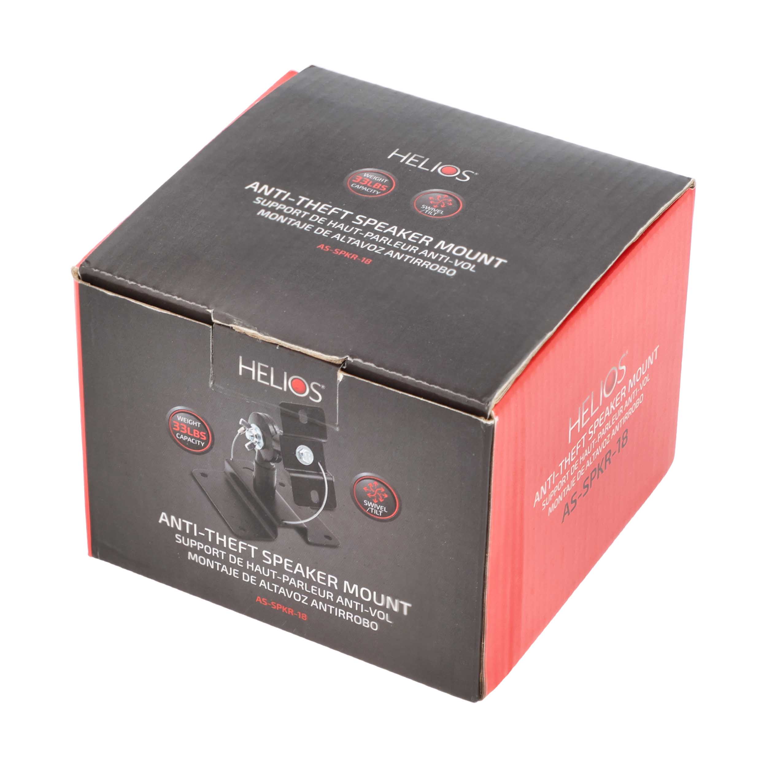 ANTI-THEFT WALL OR CEILING TILTING SWIVEL SPEAKER MOUNTS STEEL HOLDS 32LBS