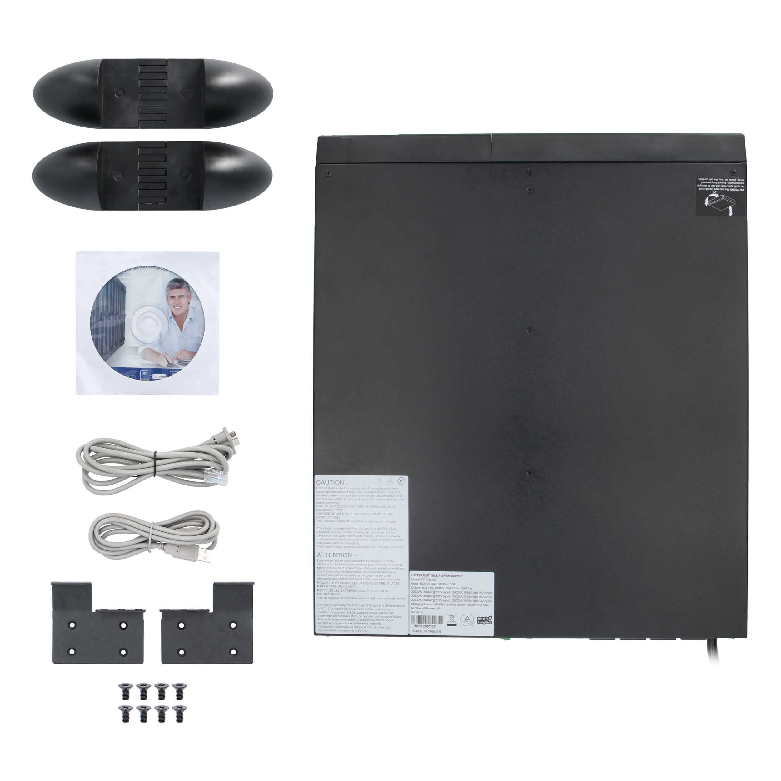 2000VA ONLINE UPS, 8-OUTLETS, PURE SINE WAVE