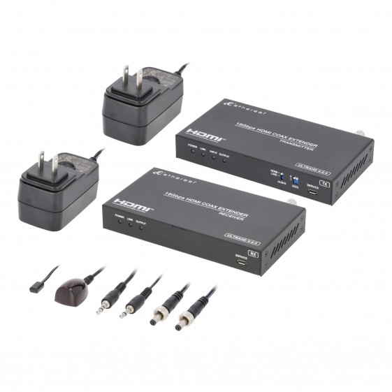 HDMI 2.0 4K US IR EXTENDER OVER COAXIAL 100M