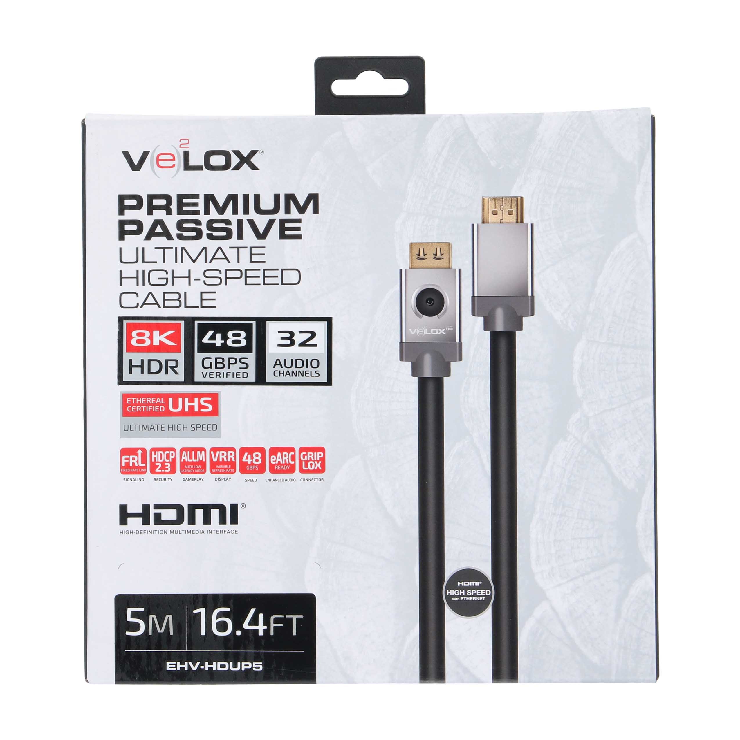 5M VELOX PASSIVE HDMI CABLE 24AWG 48G
