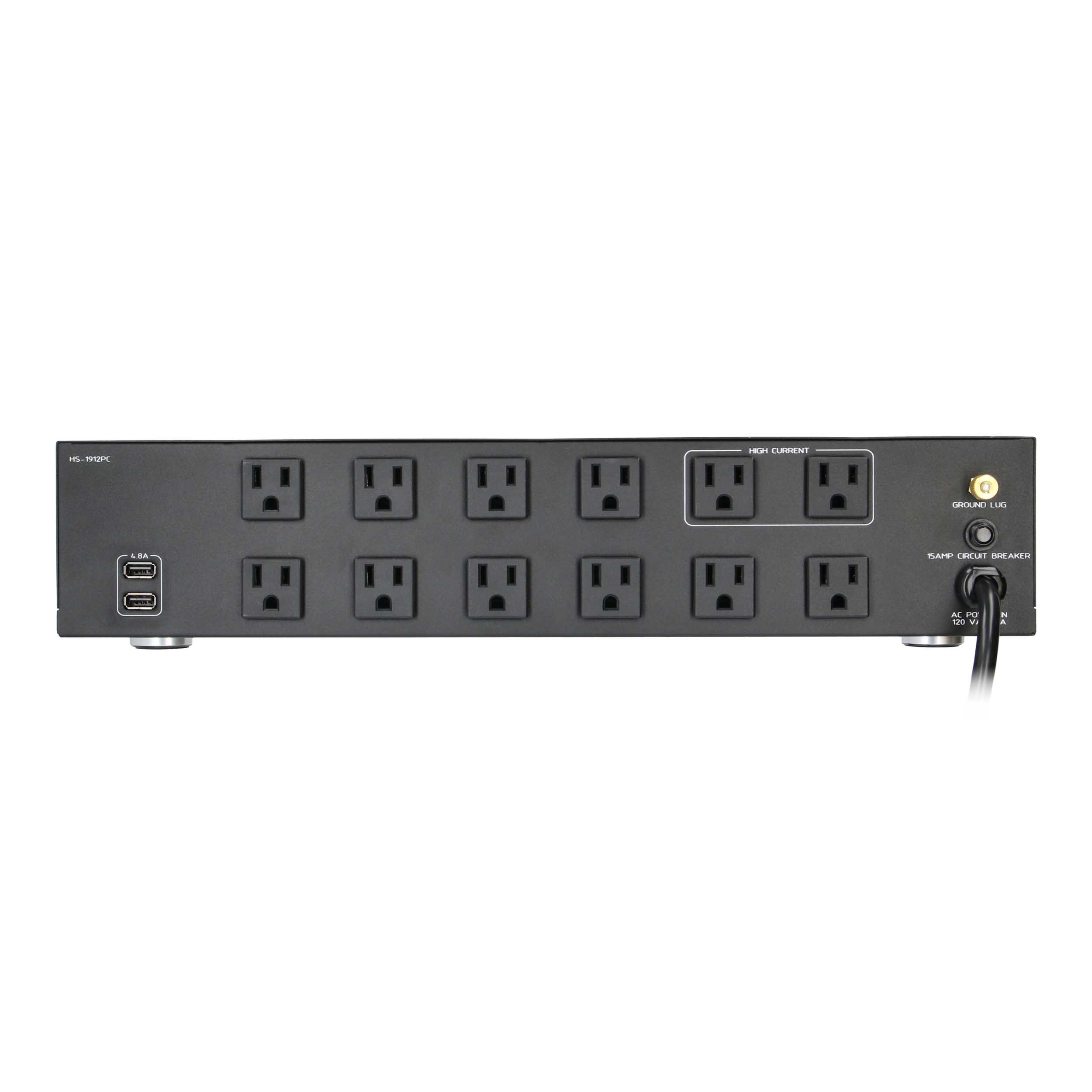 12 OUTLET RACK MOUNTABLE PWR CONDITIONER W/ONS3 NON-SACRIFICIAL SURGE PROTECTION