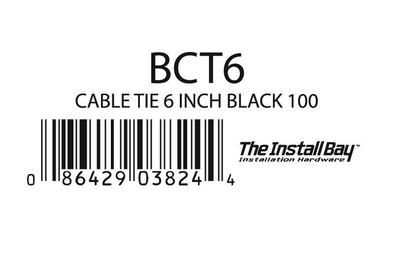 6-INCH CABLE ZIP TIES, BLACK (100 PACK)