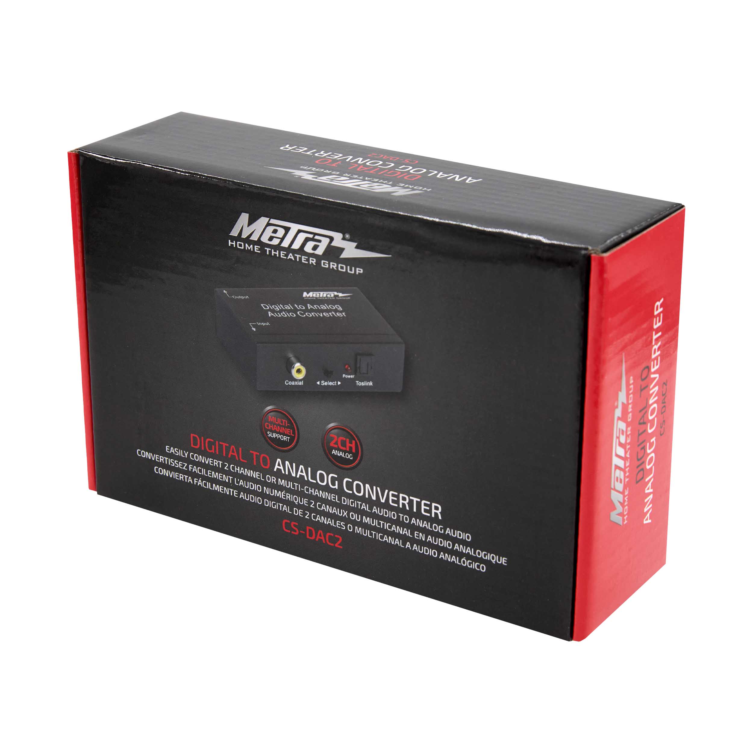 DIGITAL TO ANALOG AUDIO CONVERTER, MULTI-CHANNEL DOWNMIXING