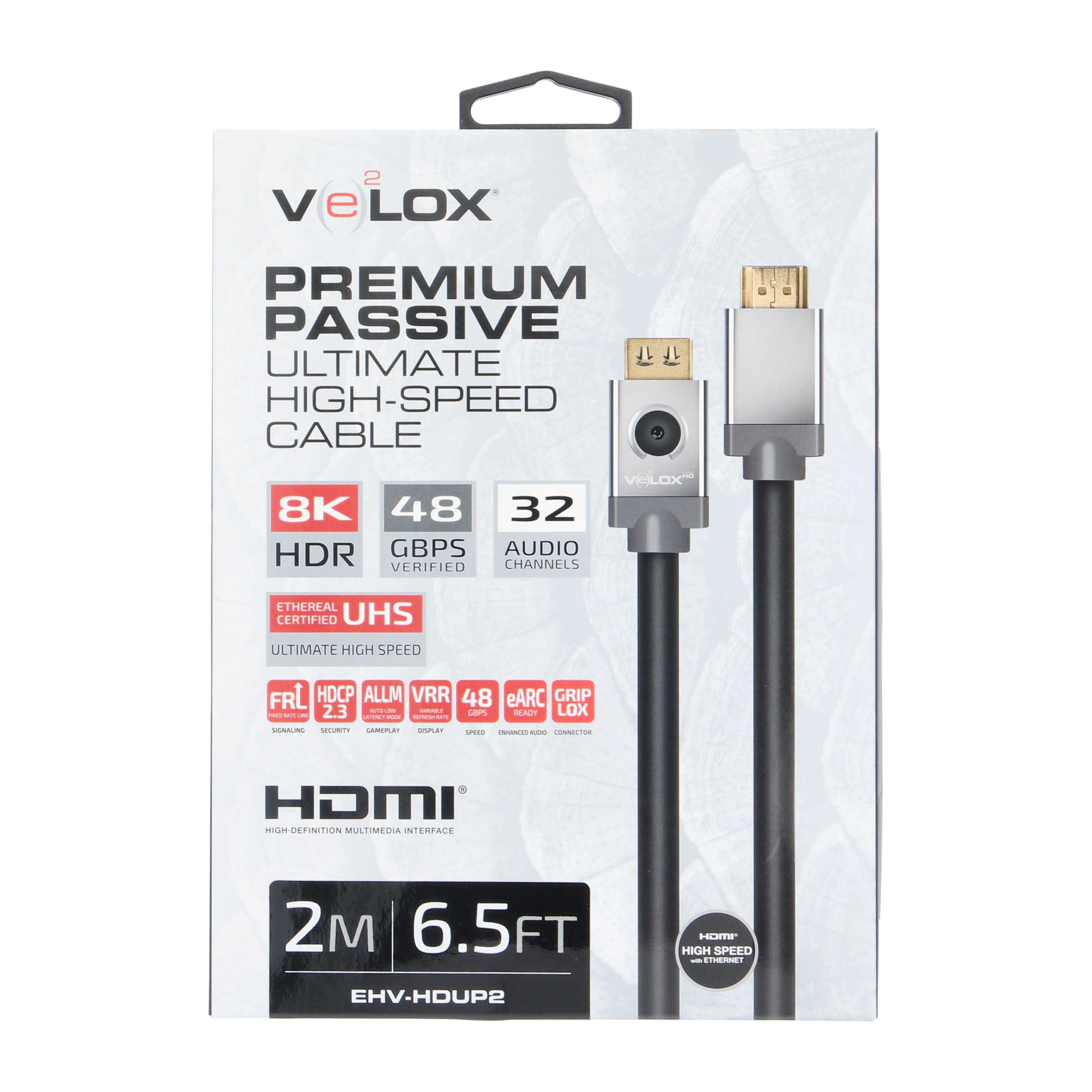 2M VELOX PASSIVE HDMI CABLE 28AWG 48G