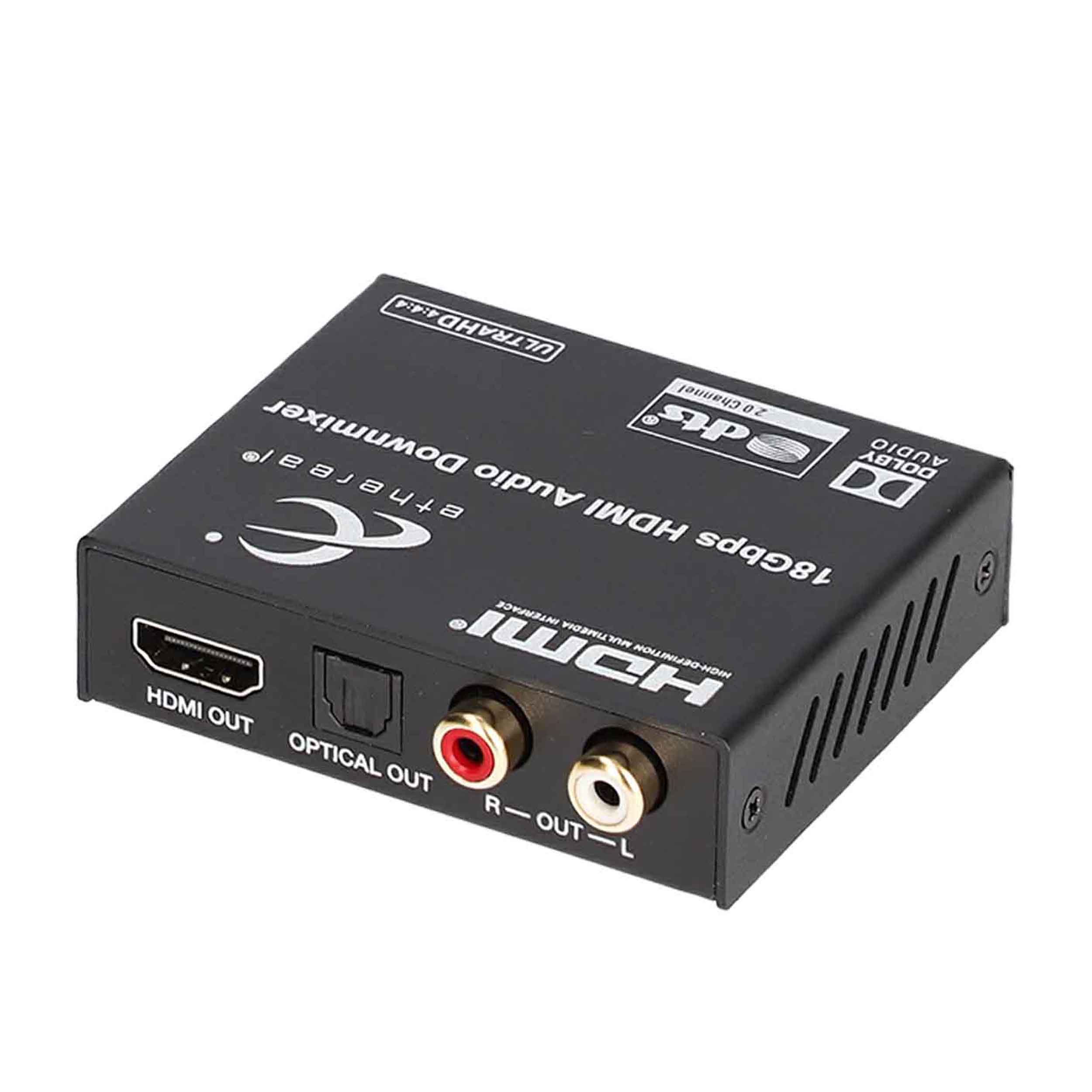 HDMI 2.0 AUDIO DE-EMBEDDER, OPTICAL, COAX, ANALOG, WITH DOWNMIXING