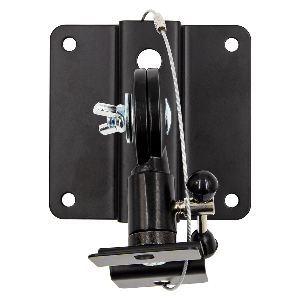 ANTI-THEFT WALL OR CEILING TILTING SWIVEL SPEAKER MOUNTS STEEL HOLDS 32LBS