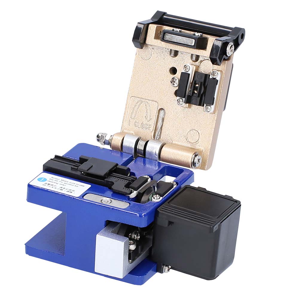 FIBER OPTIC CLEAVER WITH WASTE CATCHER