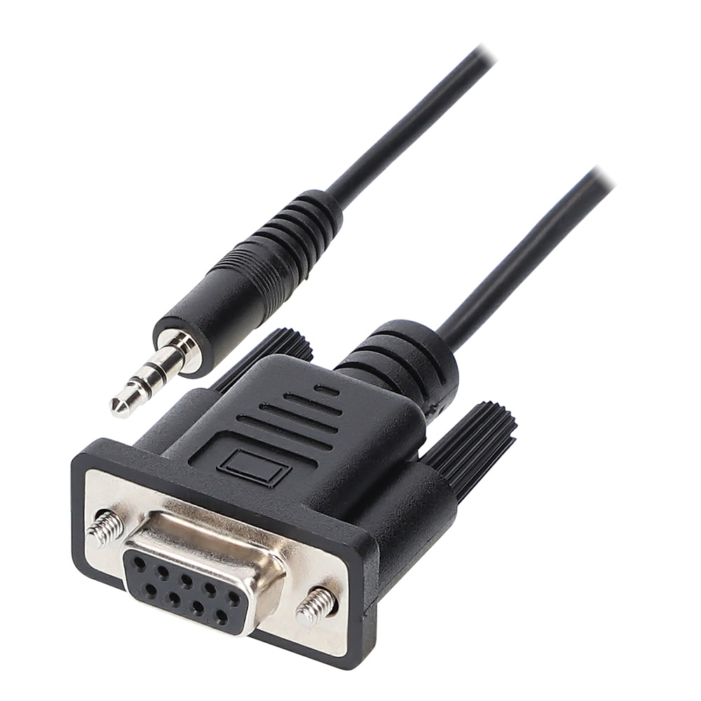 RS232, DB9 FEMALE SERIAL TO 3.5MM MALE STEREO CABLE, 6FT