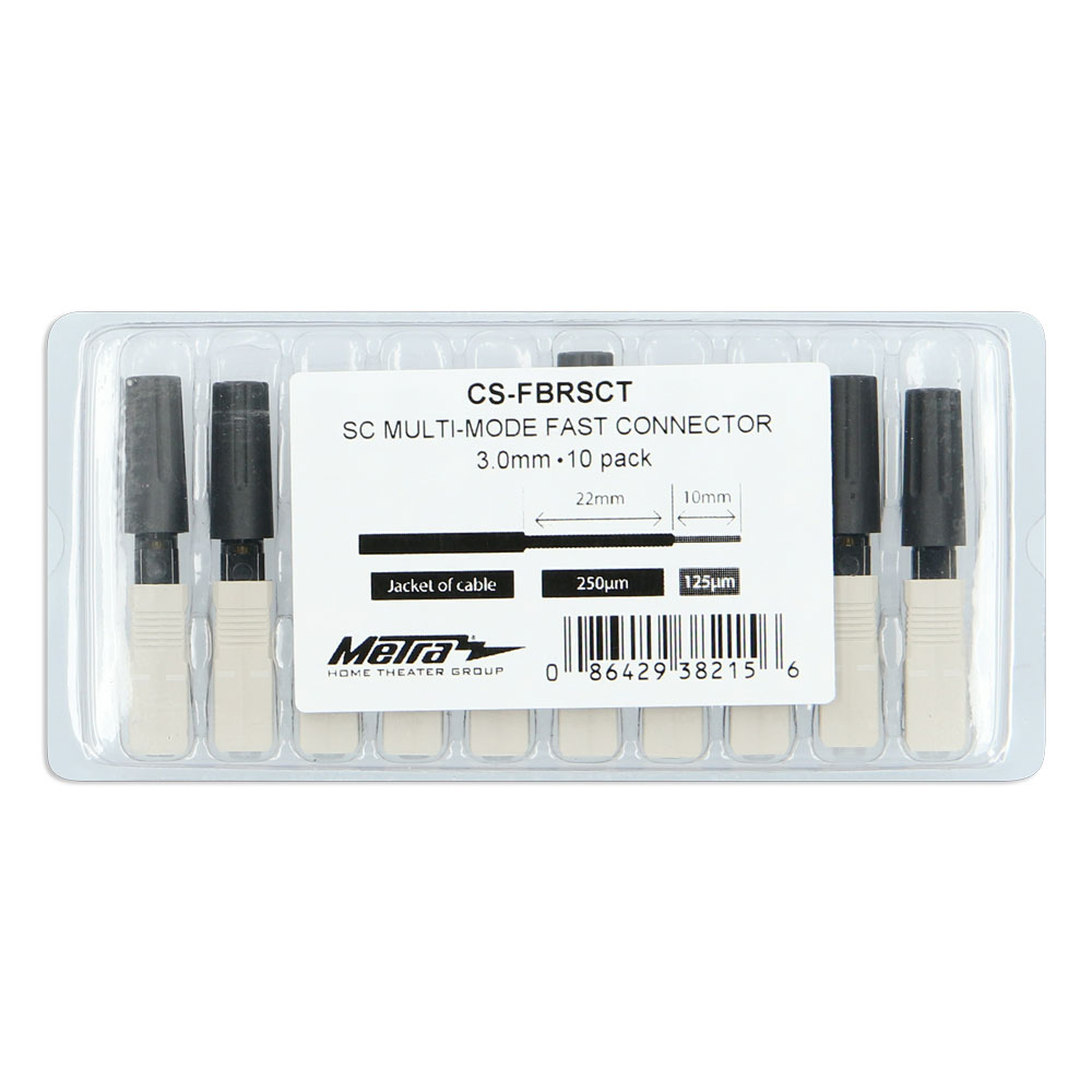 SC 50/125 OM3 CONNECTORS (10 PACK)